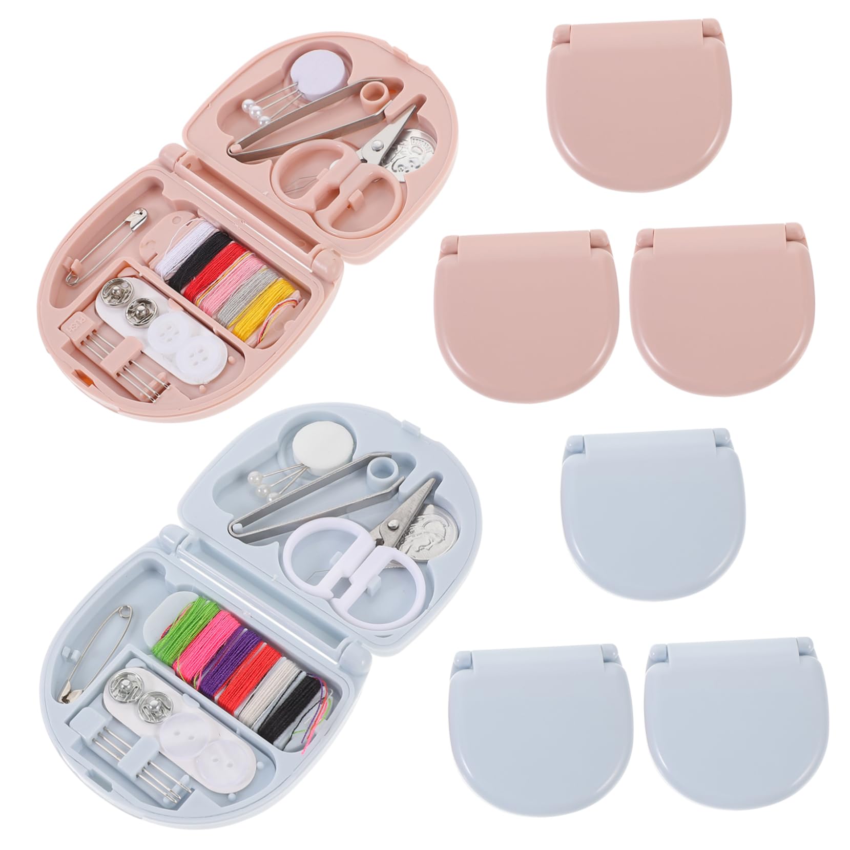 Kit da Cucito Portatile Multifunzione 8 Set Completi, per Casa