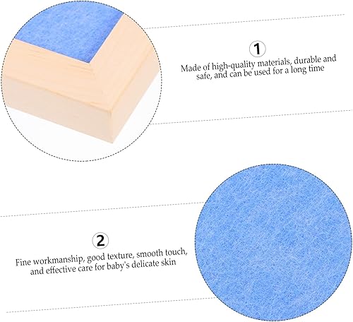 Miniatura 7 de TEHAUX Tablero de mensajes con marco de madera, tablero de anuncios autoadhesivo, tablero de fotos de fieltro, tablero de corcho enmarcado, tablero