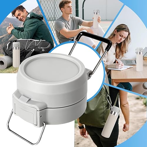 Miniatura 7 de 2 piezas de repuesto para Stanley Quick Flip GO, tapa para Stanley Quick 24oz36oz, botón de empuje sin BPA, tapa abatible GO a prueba de fugas con