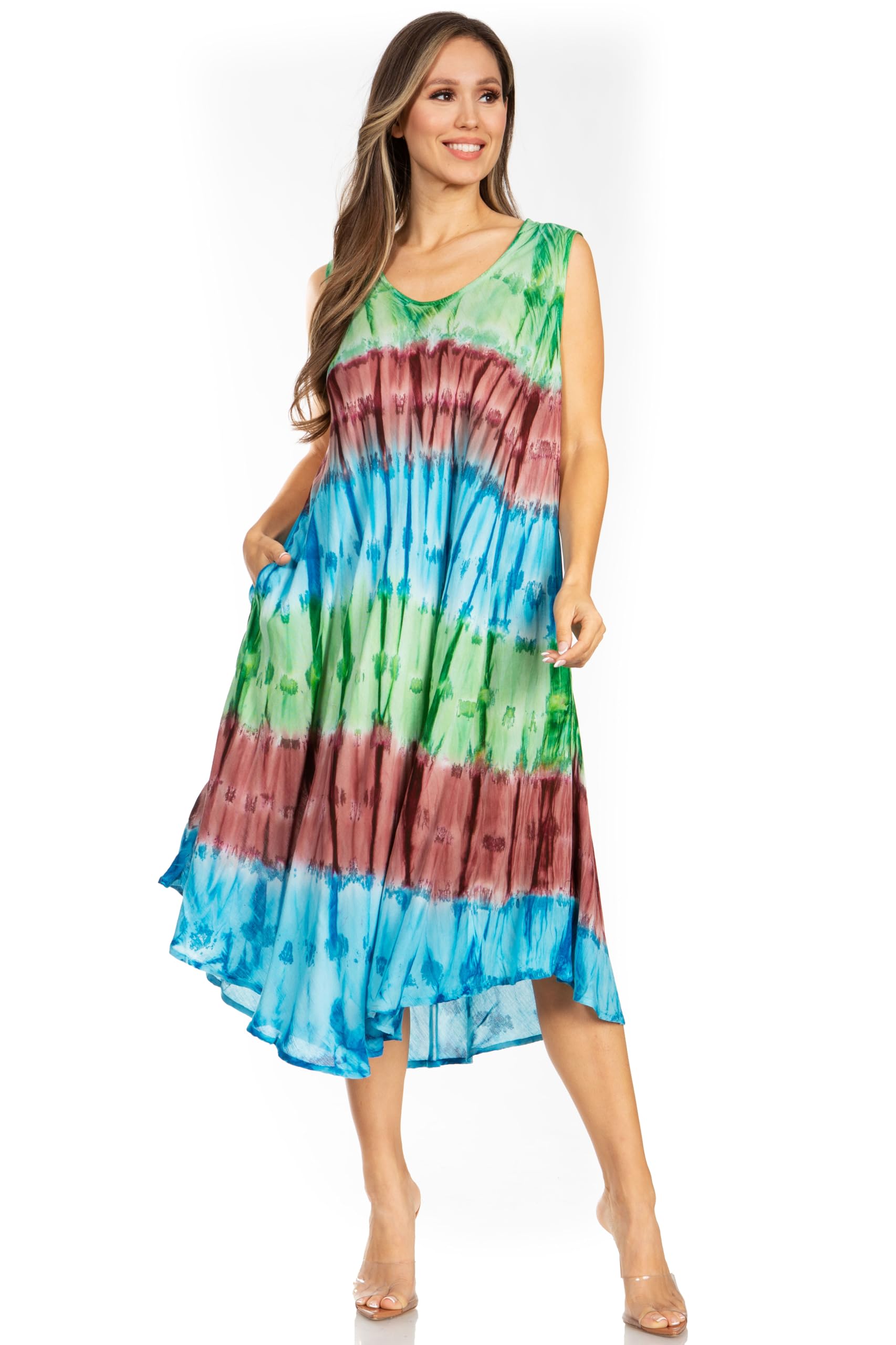 Sakkas Sole del Deserto Caftano Vestito o Cover-up per Le Donna