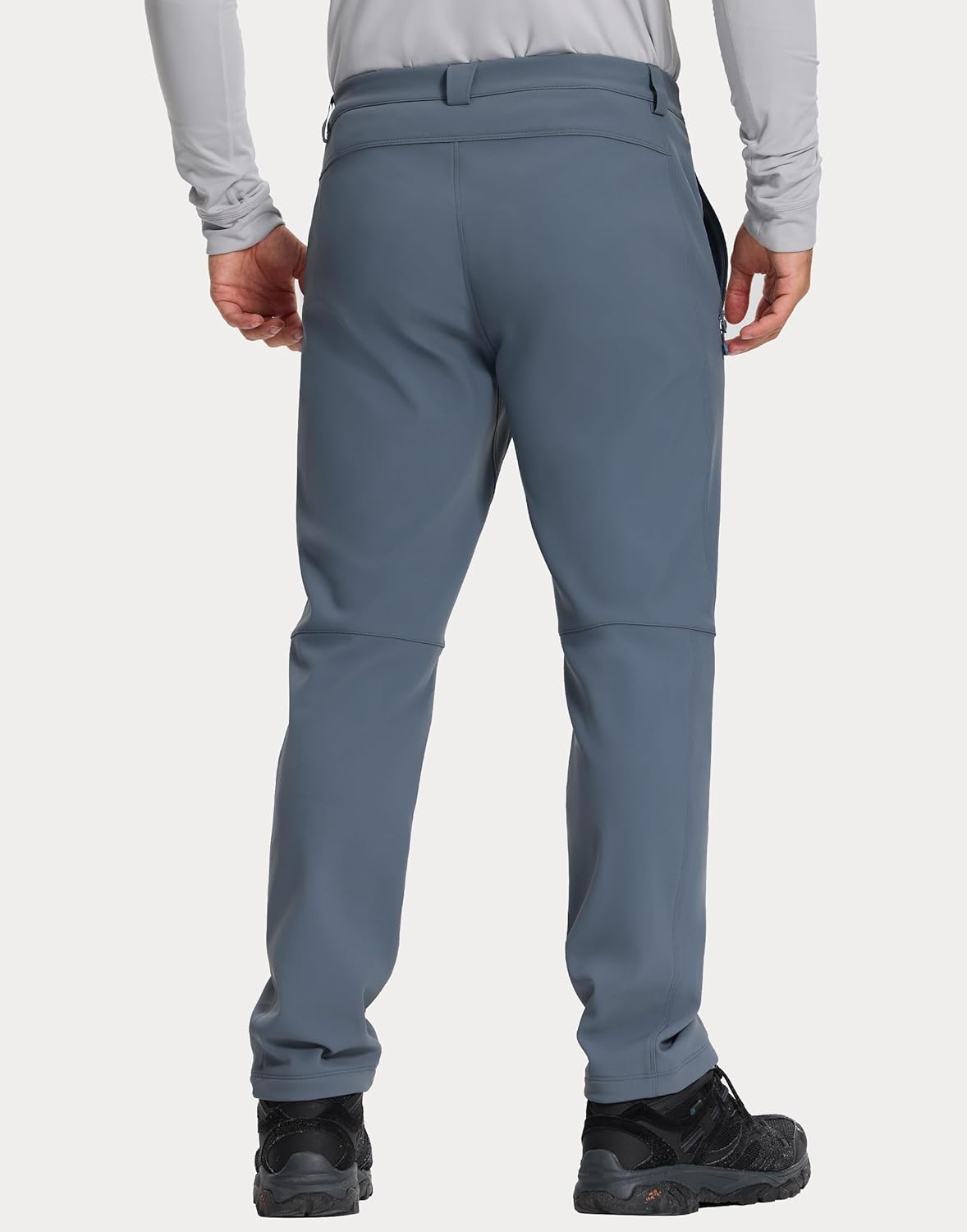 Pioneer Camp Men's Snow Ski Pants Fleece Lined Winter Warm Softshell Pant Water Resistant Insulated Snowboard Outdoor Hiking - Image 2