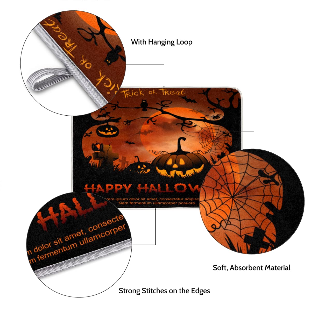 Kwlegh Tapis De Séchage En élan D'hiver Pour Comptoir De Cuisine, Tapis