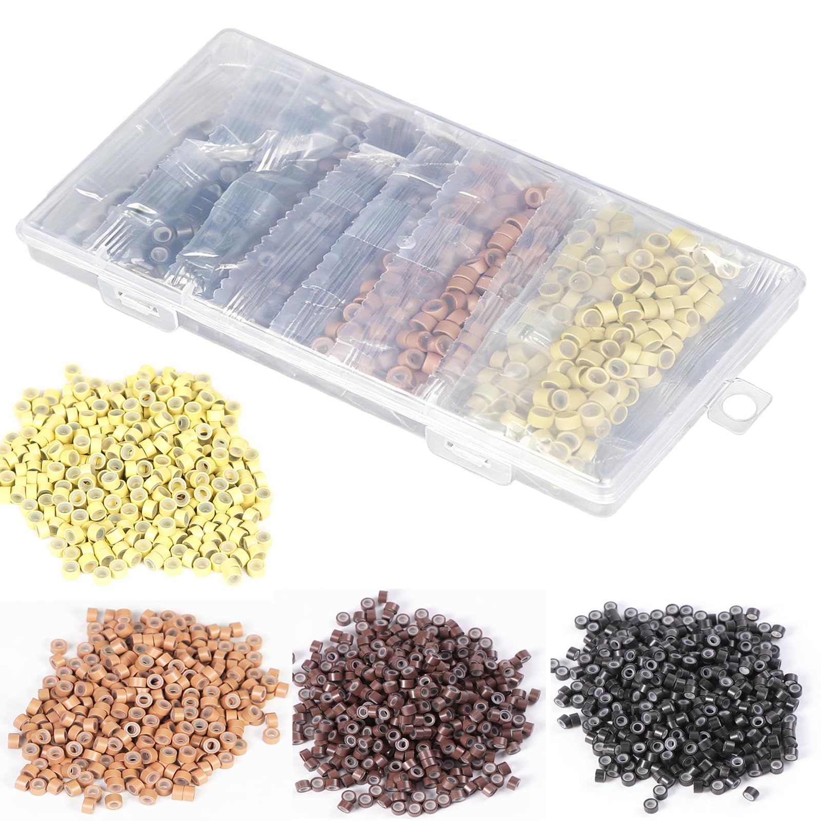 Photo 1 of ??Celinabella 300PCS 5mm Micro Ring Beads, Blonde