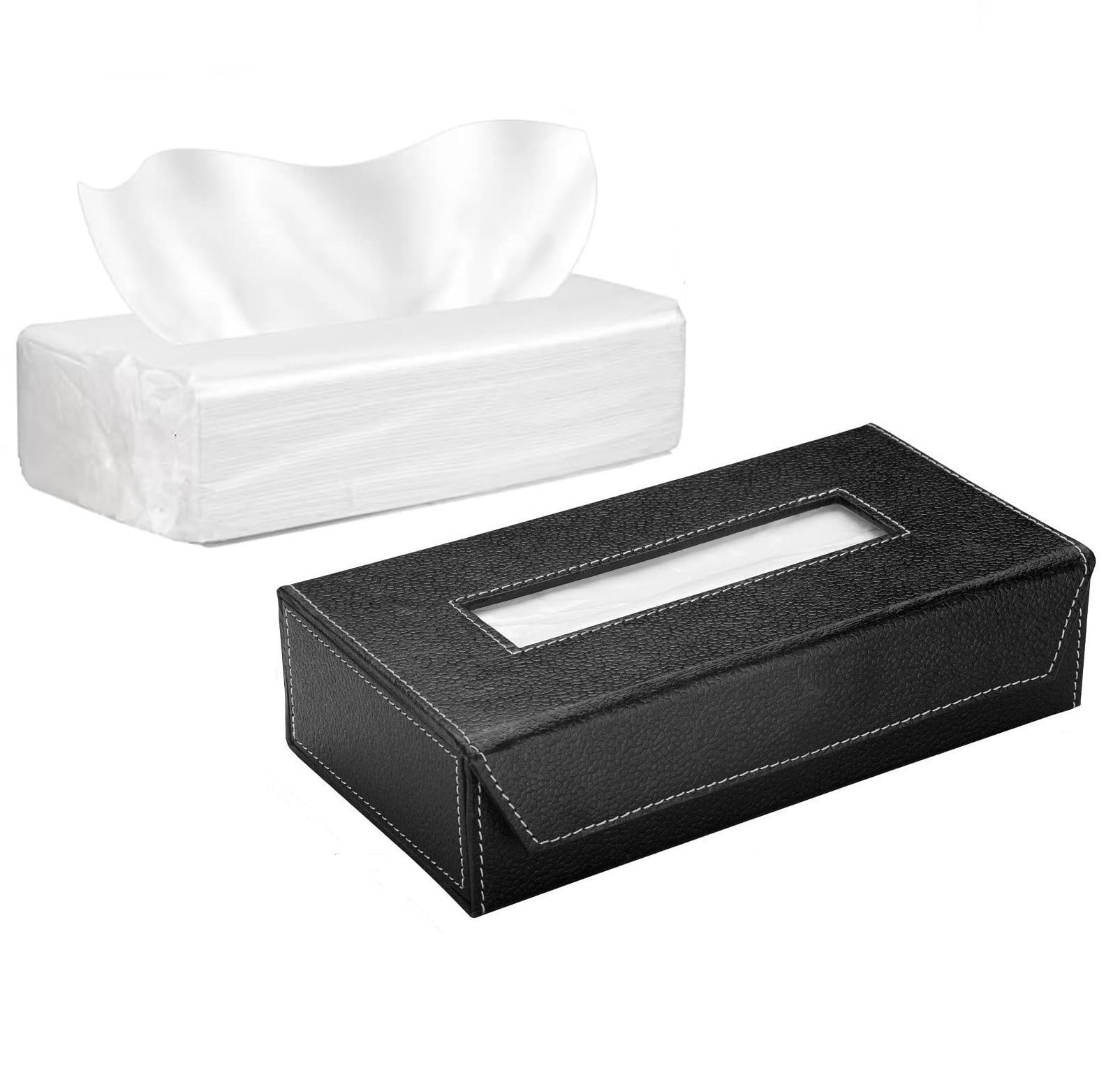 Car Sun Visor Tissue Box/Napkin Box Holder/Car Sun Visor Tissue Paper Holder Compatible with All Cars (Black Colour)