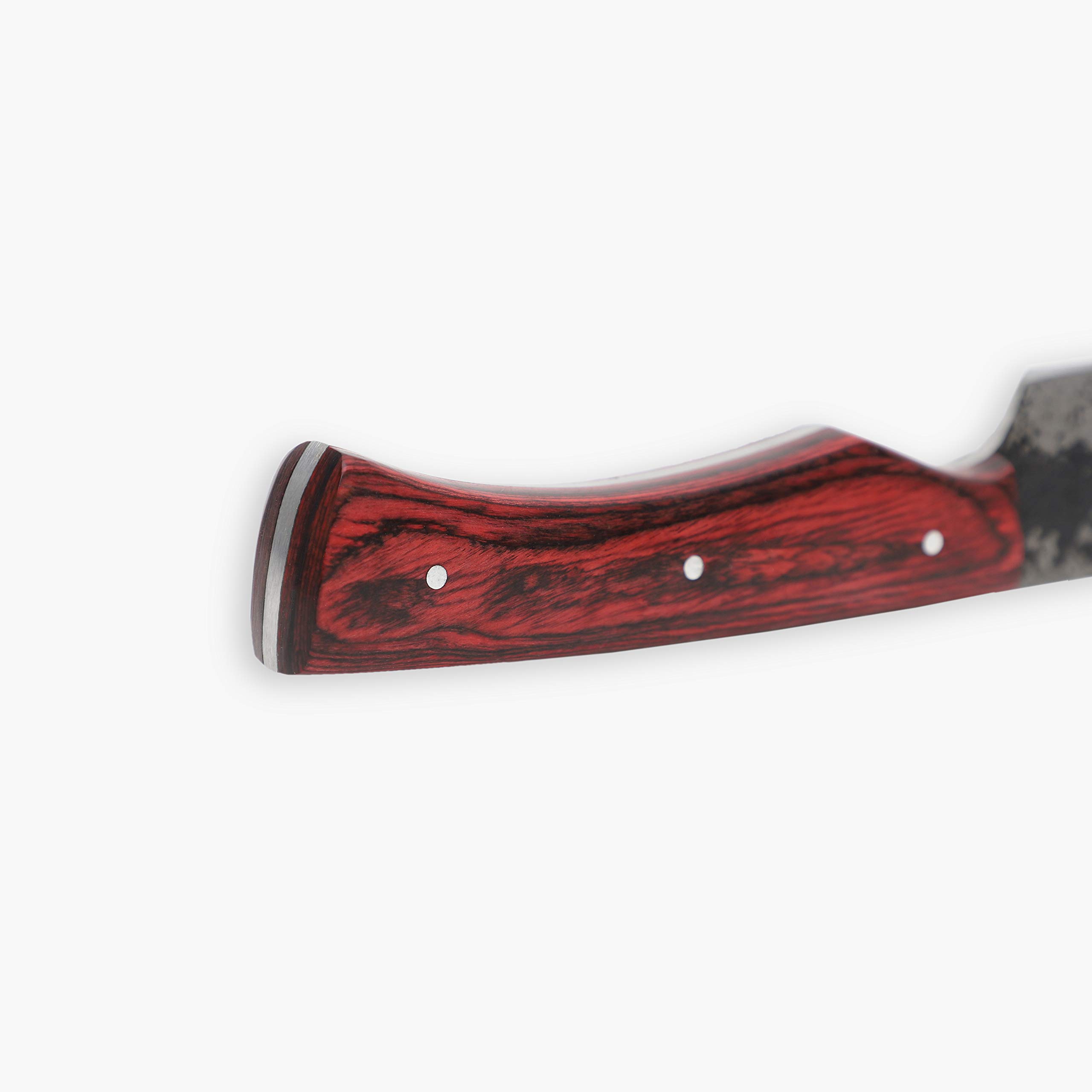 Hobby Hut HH-332 Handgemachtes Jagdmesser mit Scheide, 21 cm, 1095 Messer mit Fester Klinge aus Kohlenstoffstahl, Pakka-Holzgriff Für Jagdcamping
