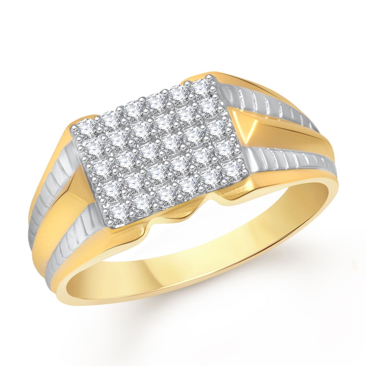 MEENAZ Ring for Men Gold Plated in American Diamond Cz FR434 Ring Size -22 (B01EVF3CUO) Amazon Price History, Amazon Price Tracker