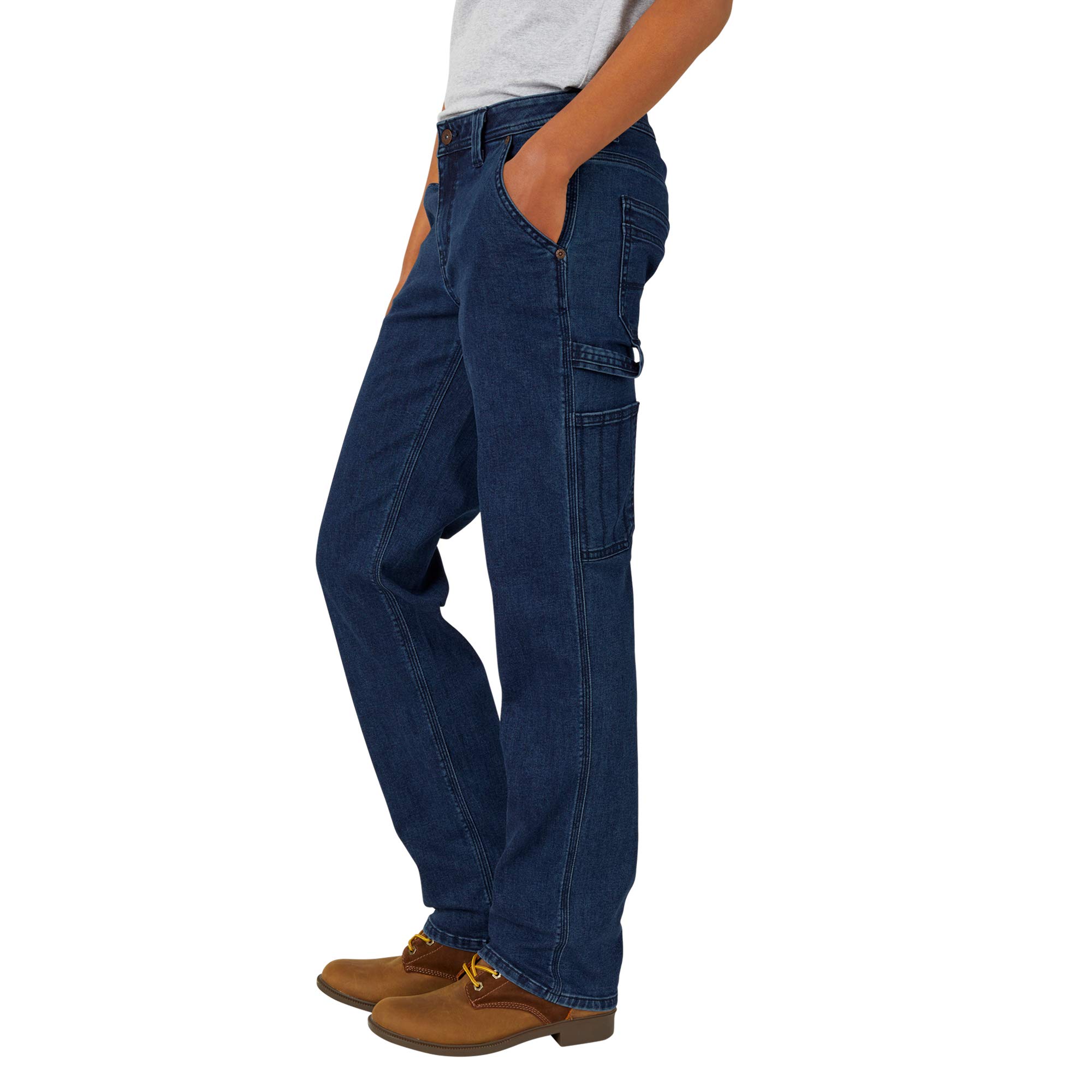 Dickies Damskie spodnie dżinsowe Carpenter Straight Casual, Ciemny kamień do mycia, 40