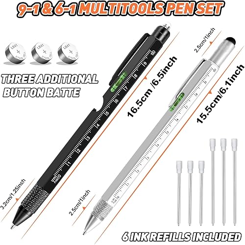 Miniatura 7 de KEZKALS Regalos para calcetines navideños para adolescentes, juego de bolígrafos multiherramienta 9 en 1, regalos para hombres, regalos para