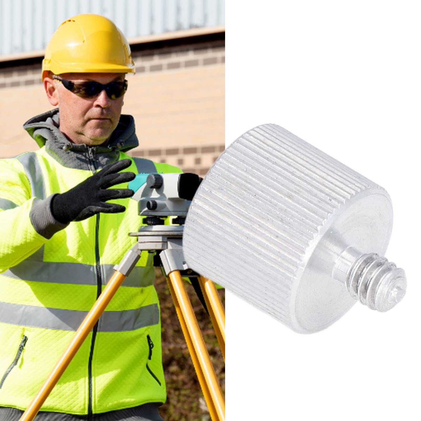 Adattatore Filettato 2 Pezzi Da 1/4 A 5/8 - Per Treppiedi, Livelle Laser, Fotocamere (nero) - Foto 5