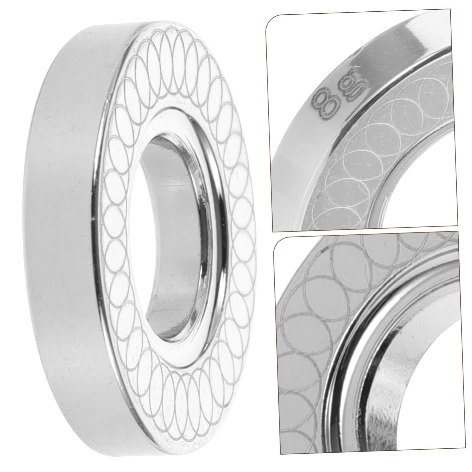 BESPORTBLE Bague d'équilibre pour Queue de Billard Accessoire de Queue de Billard en Acier Inoxydable Accessoire de Queue de Billard pour équilibrage Anneau de Poids de Silver