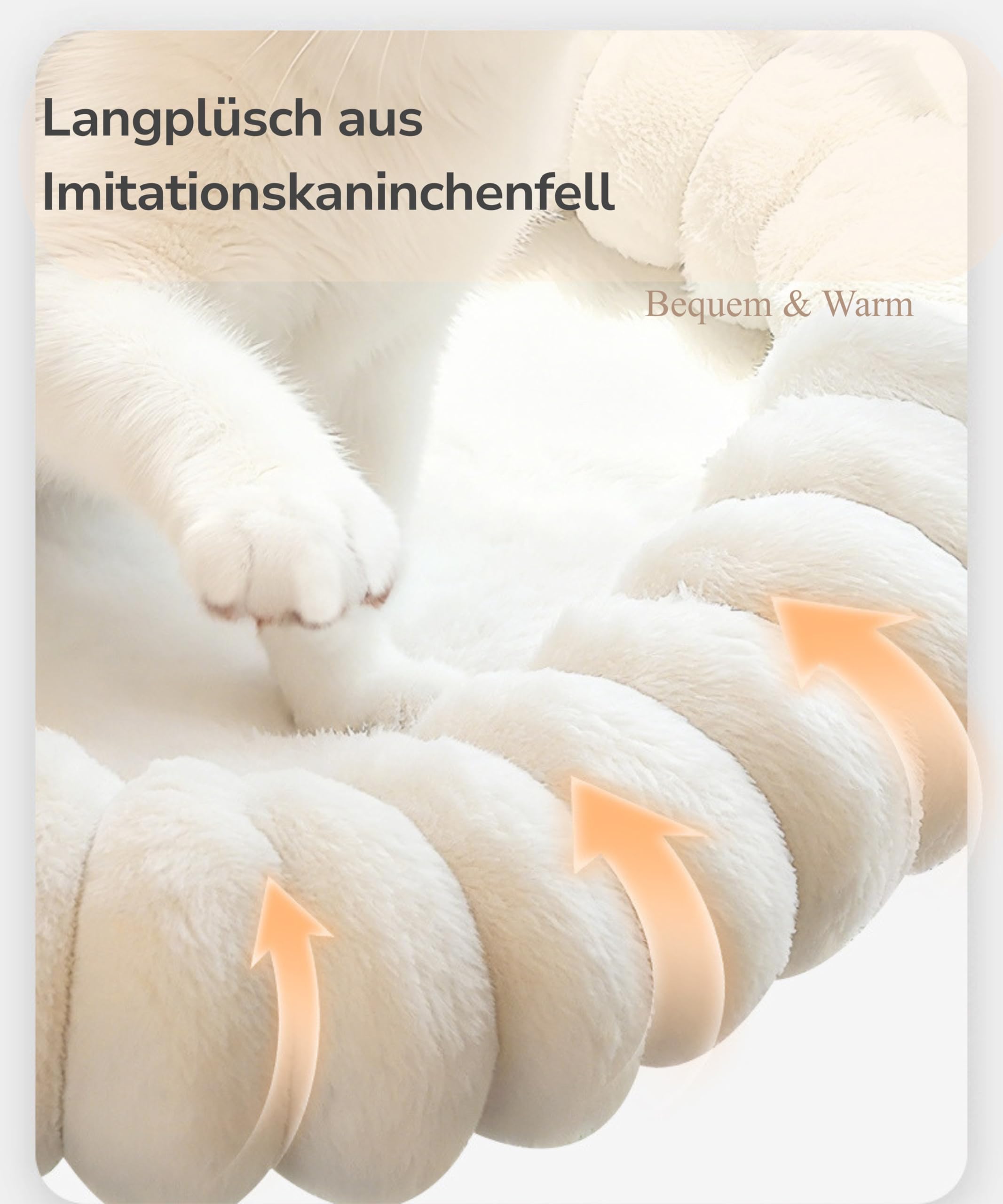 Katzen Hängematte Fenster mit 2 Abnehmbare Bezüge (Netz & Plüsch),Klappbarer Cat Window Hammock mit Saugnäpfen, Katzen Fensterliege Weich bis 18kg, 52x30cm,Weiß