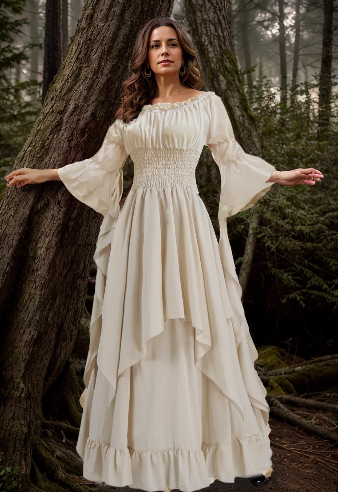 Women's Victorian Dress Renaissance Medieval Costume Gothic Witch Dress for Women