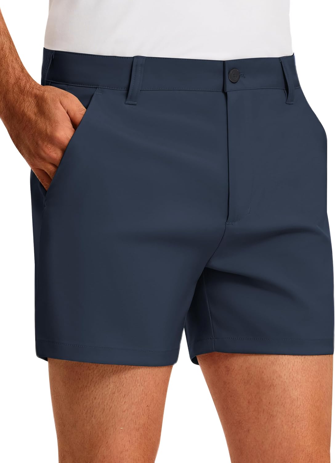 PULI Golf Shorts Men 5 Inch Inseam Relaxed Fit Stretch Dress Lightweight Casual Travel Quick Dry Summer Shorts