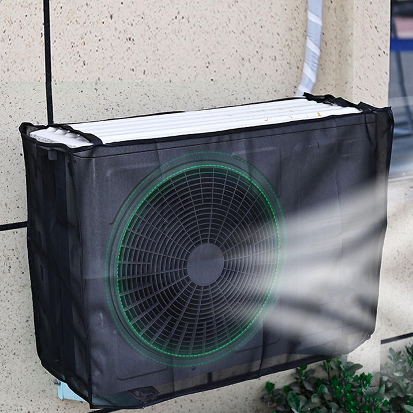 Copertura Condizionatore JTLB In Alluminio Silver - Protezione Antipolvere, Pioggia E Sole, 105x40x75 Cm - Foto 4