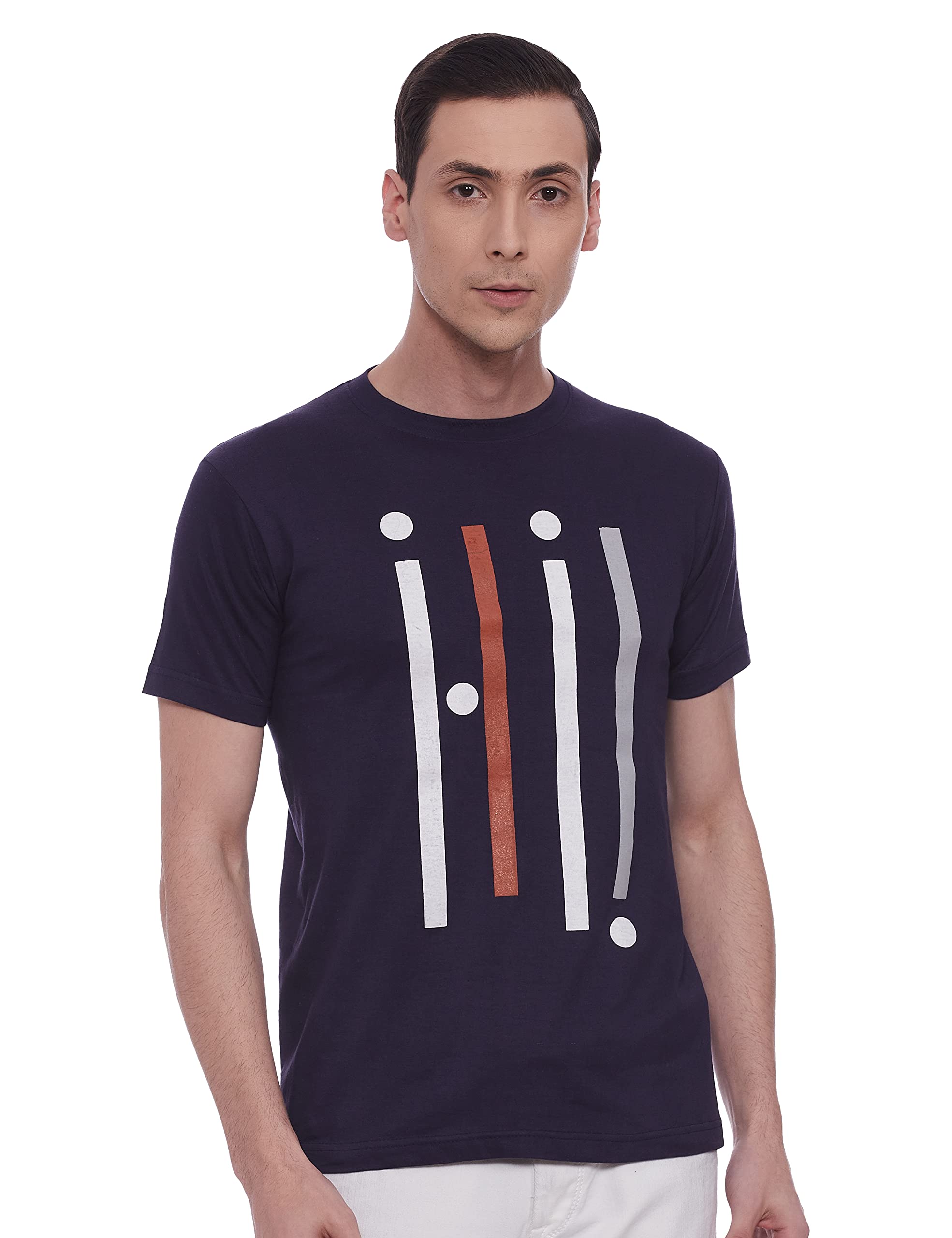 TLF Men's Printed Premium Cotton Regular Fit T-Shirt