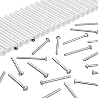 Vista 4 de El kit extensor de 48 piezas de espaciadores de toma de corriente eléctrica incluye 24 interruptores de 3 pulgadas y 24 tornillos de salida