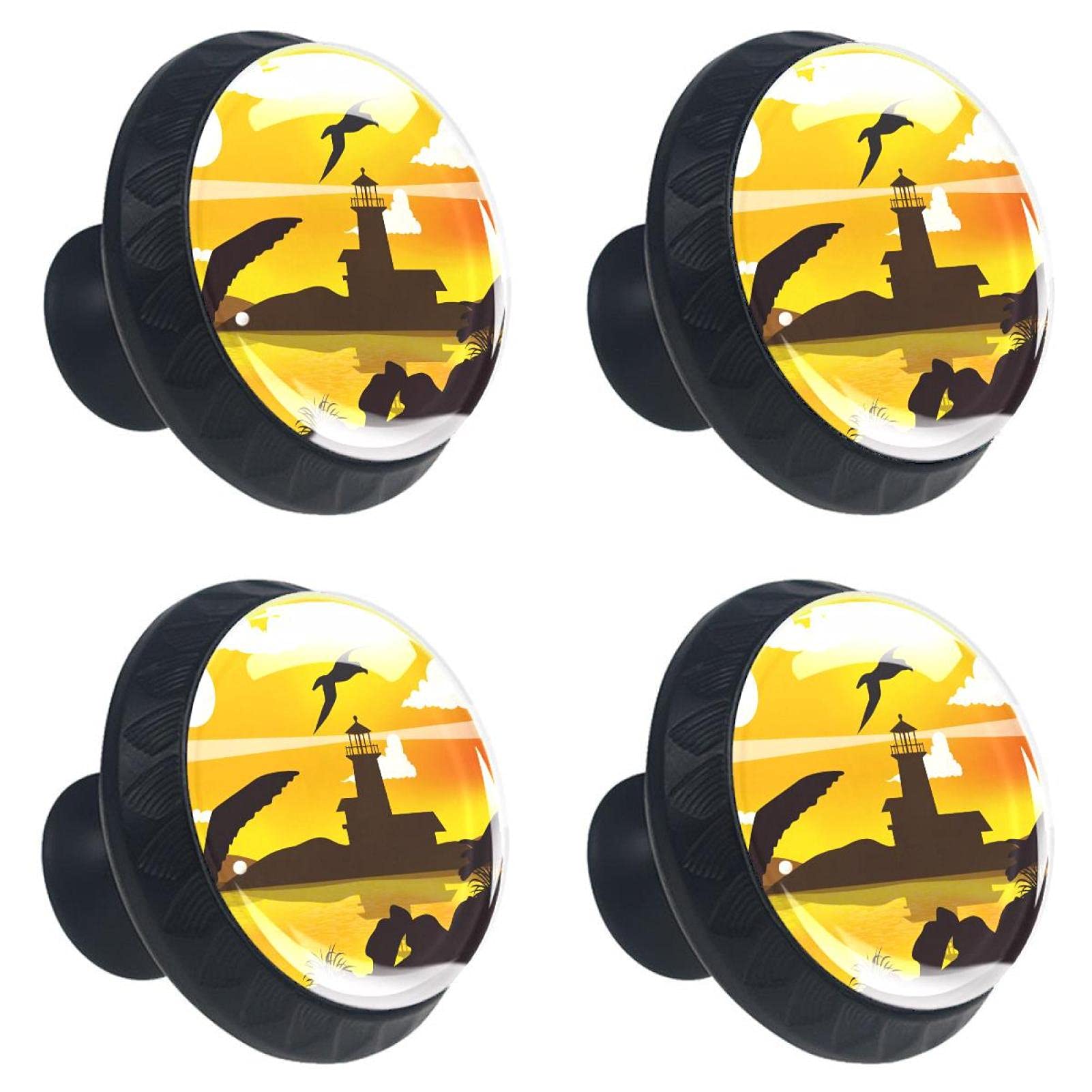 Bouton de meuble oiseau au coucher de soleil pour relooker une cuisine ou un meuble