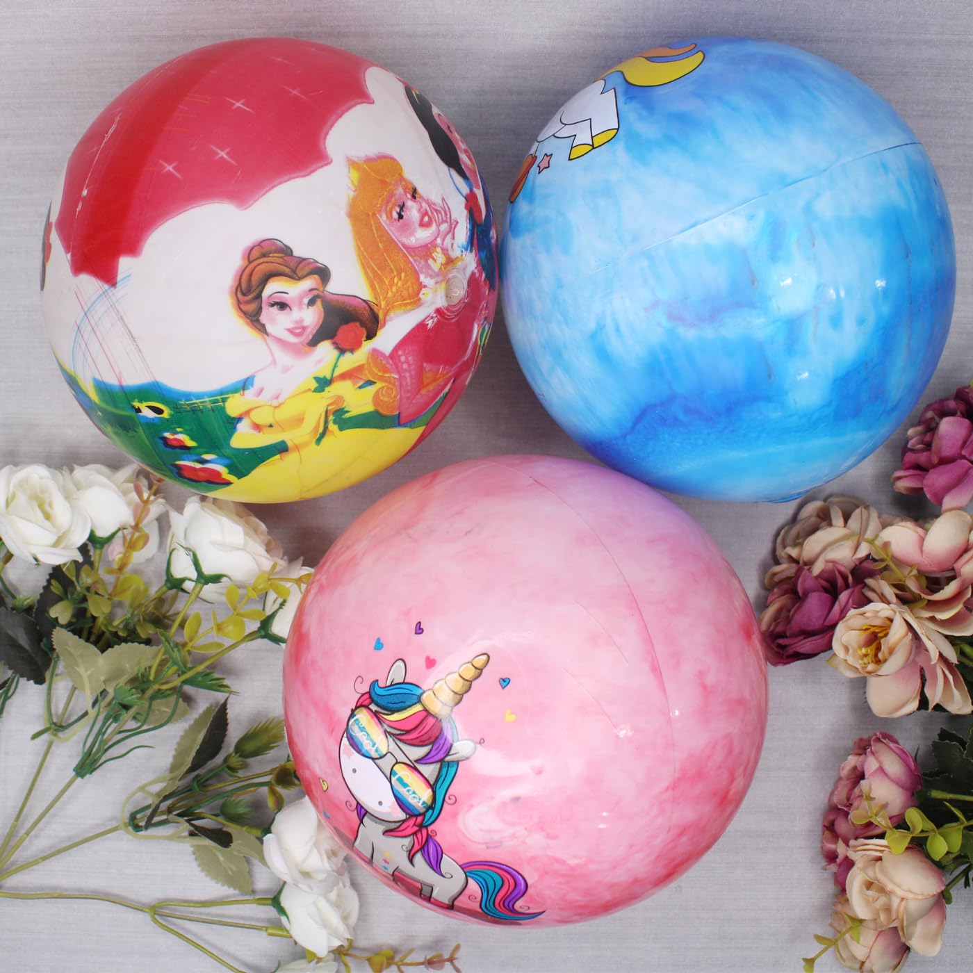Verbier Soft Beach Ball with Cartoon Prints Light Weight- Kids Birthday Return Gifts (Beach balls-M14) 4