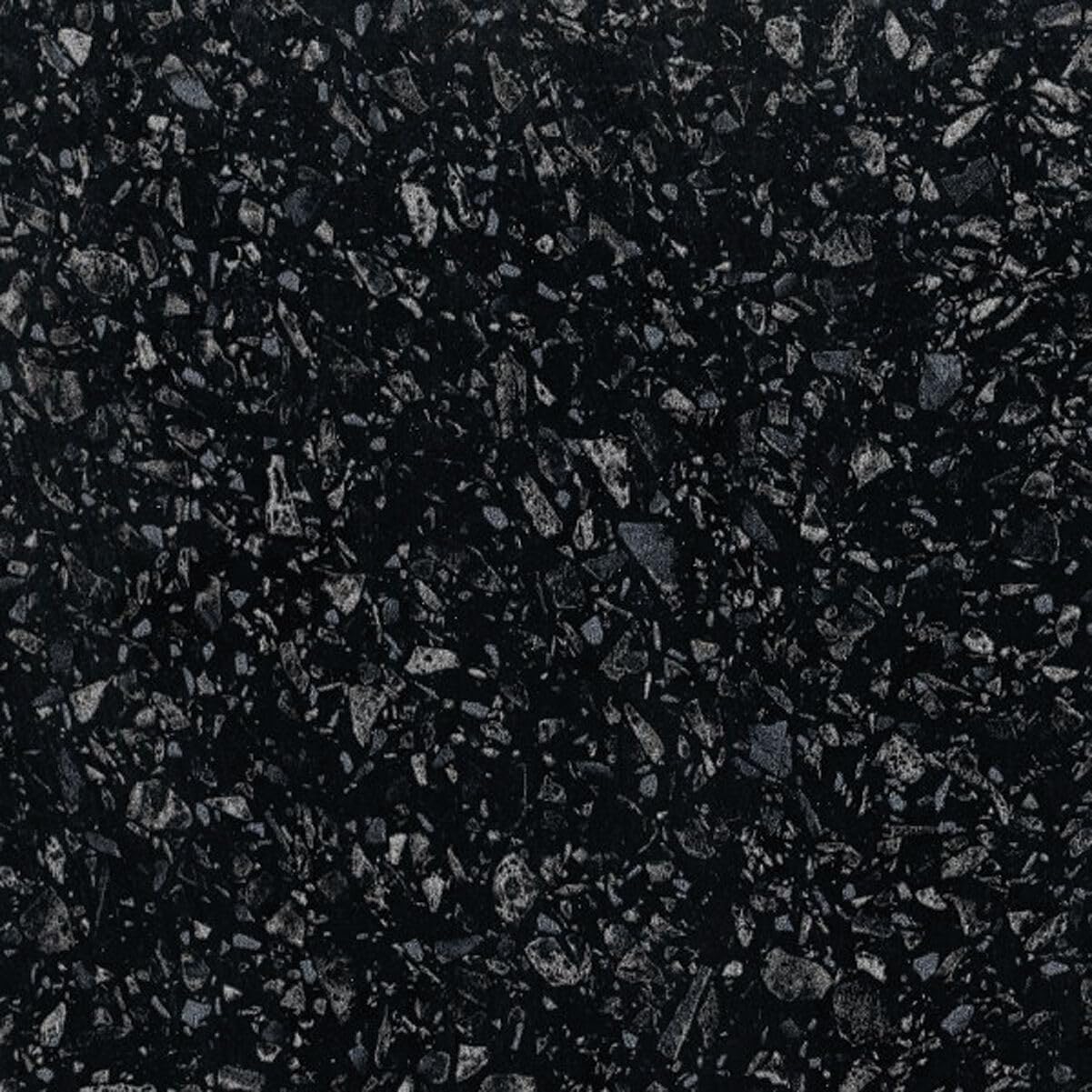 Black Astral Quartz MFC Laminate Worktop for Kitchen and Bathrooms, W 2000mm x L 28mm x D 365mm, Black