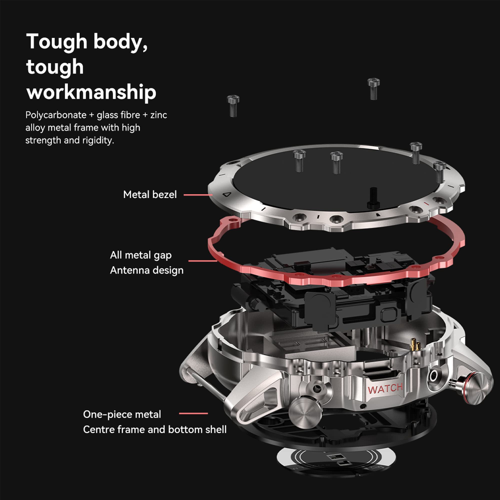 Smartwatch Herren Met Telefoonfunctie, Fitnesstracker Met Ip68 Waterdicht Activiteitstracker Armband