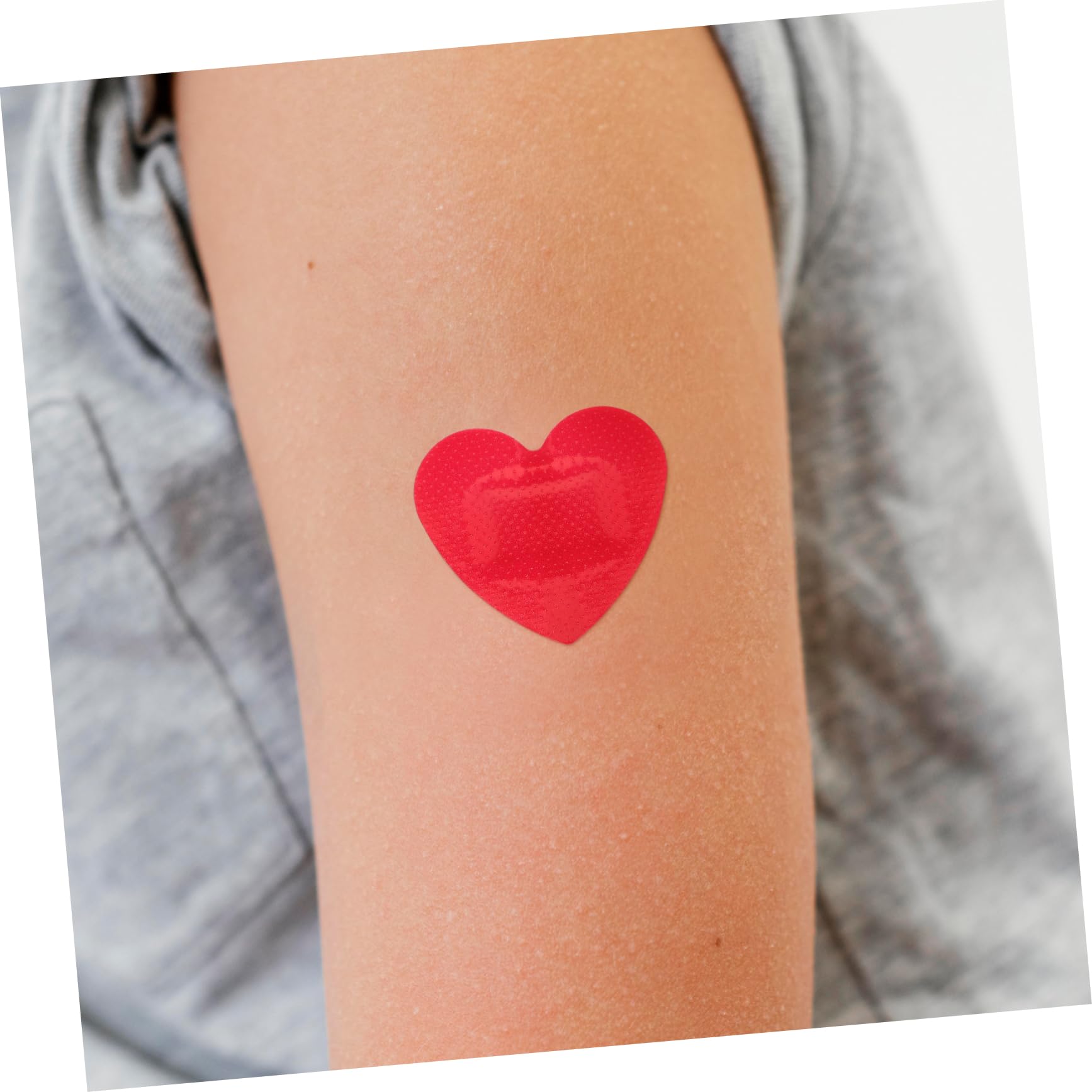 minkissy Pegatinas Corazon 125 Piezas Vendaje En Forma De Corazón Plastos Adhesivos Para Heridas Para El Cuidado De Heridas Detener El Sangrado Apósitos Adhesivos Caseros Para Heridas Vendas