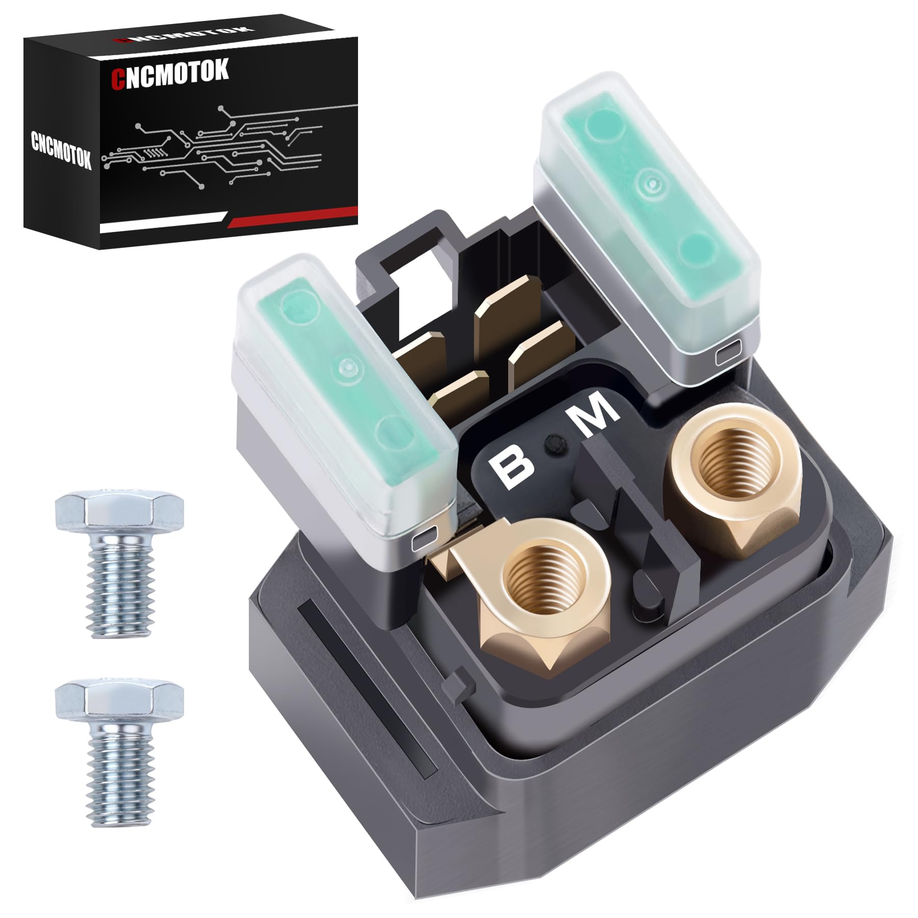 CNCMOTOK Starter Solenoid Relay for Yamaha - ATV Starter Solenoid for YFM 350 400 450 660 - Raptor Grizzly Kodiak Wolverine Big Bear