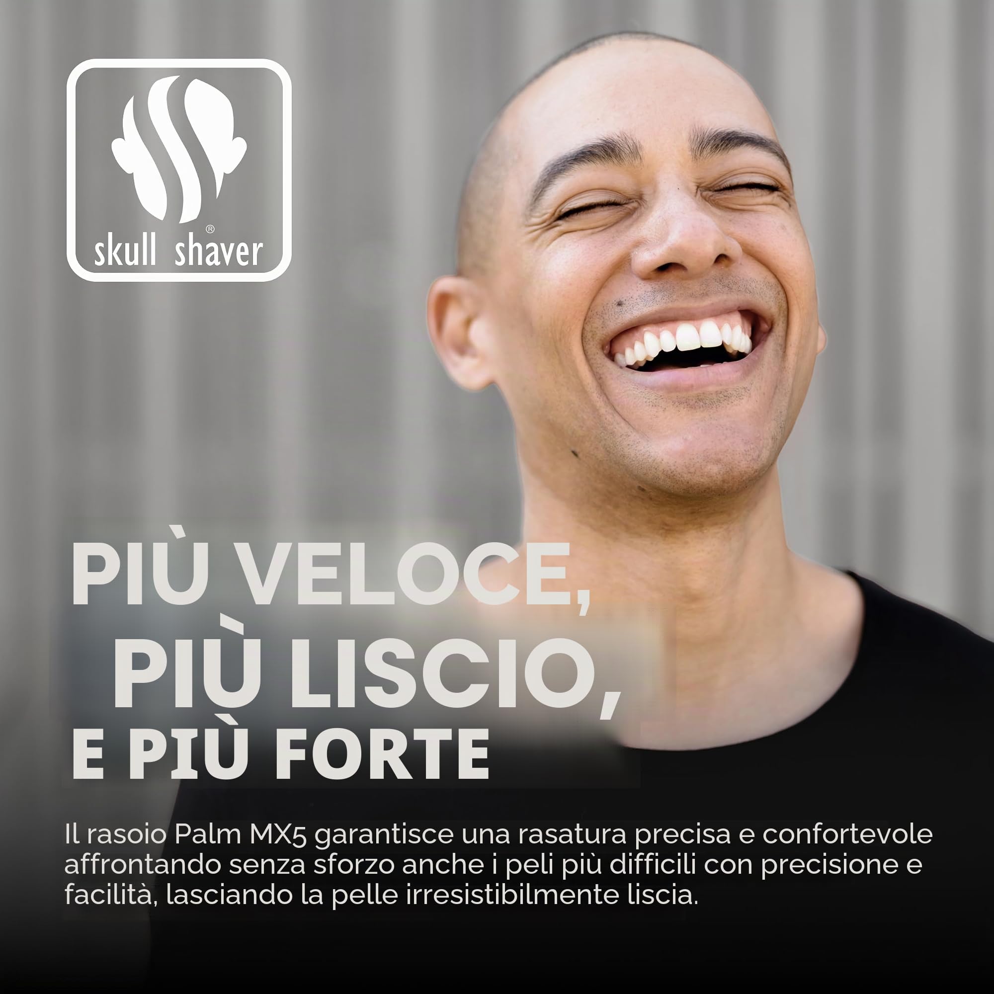 Skull Shaver Palm Pro MX5, Rasoio - Lama Carver 4 Head Pro, Senza Fili, Ricaricabile, per uso sotto la Doccia e a Secco, Display LCD, Ricarica USB | Lama Carver 4 Head Pro, Senza Fili, Ricaricabile, per uso sotto la Doccia e a Secco, Display LCD, Ricarica