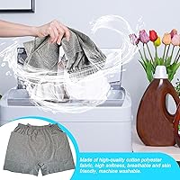 Vista 8 de Paquete de 2 pantalones cortos para nefrostomía, bolsa de orina, pantalones con bolsa de catéter para bolsa de drenaje de ostomía, ancianos, cuidado