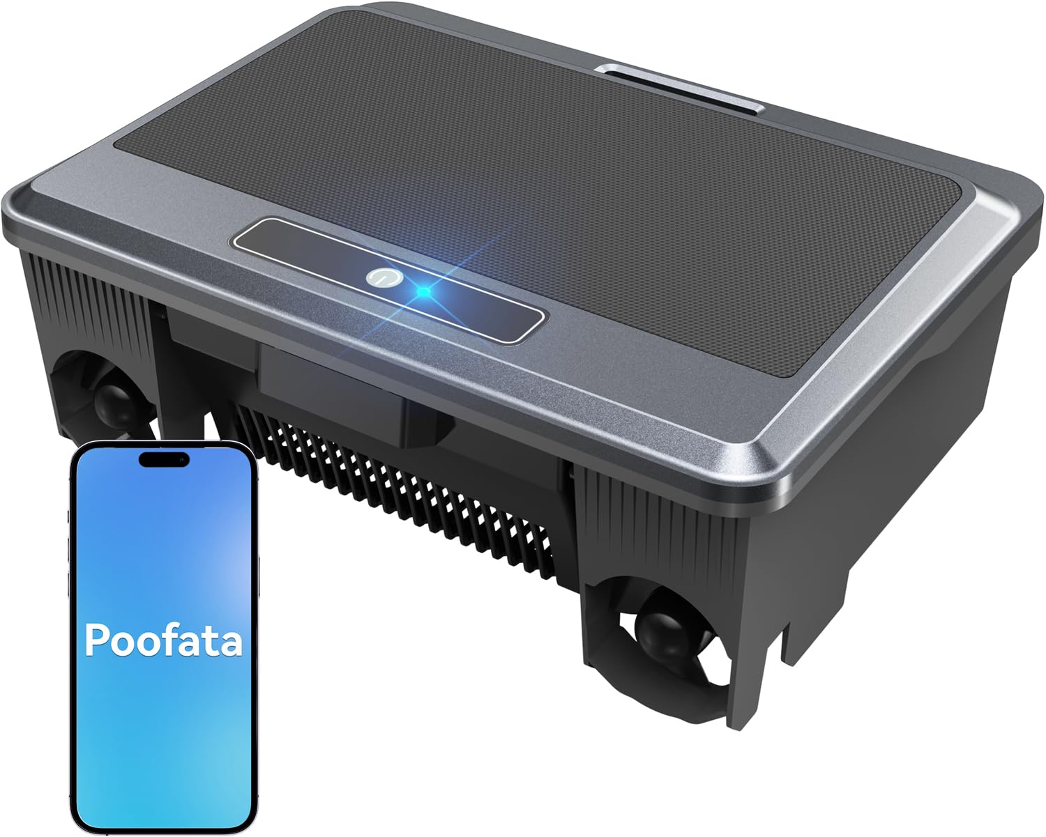 F1T Solar Powered Robotic Pool Skimmer Surface Cleaner with APP Support Dual Charging Options Smart Obstacle Avoidance 24/7 Continuous Cleaning Ideal for Above Ground Pool 01