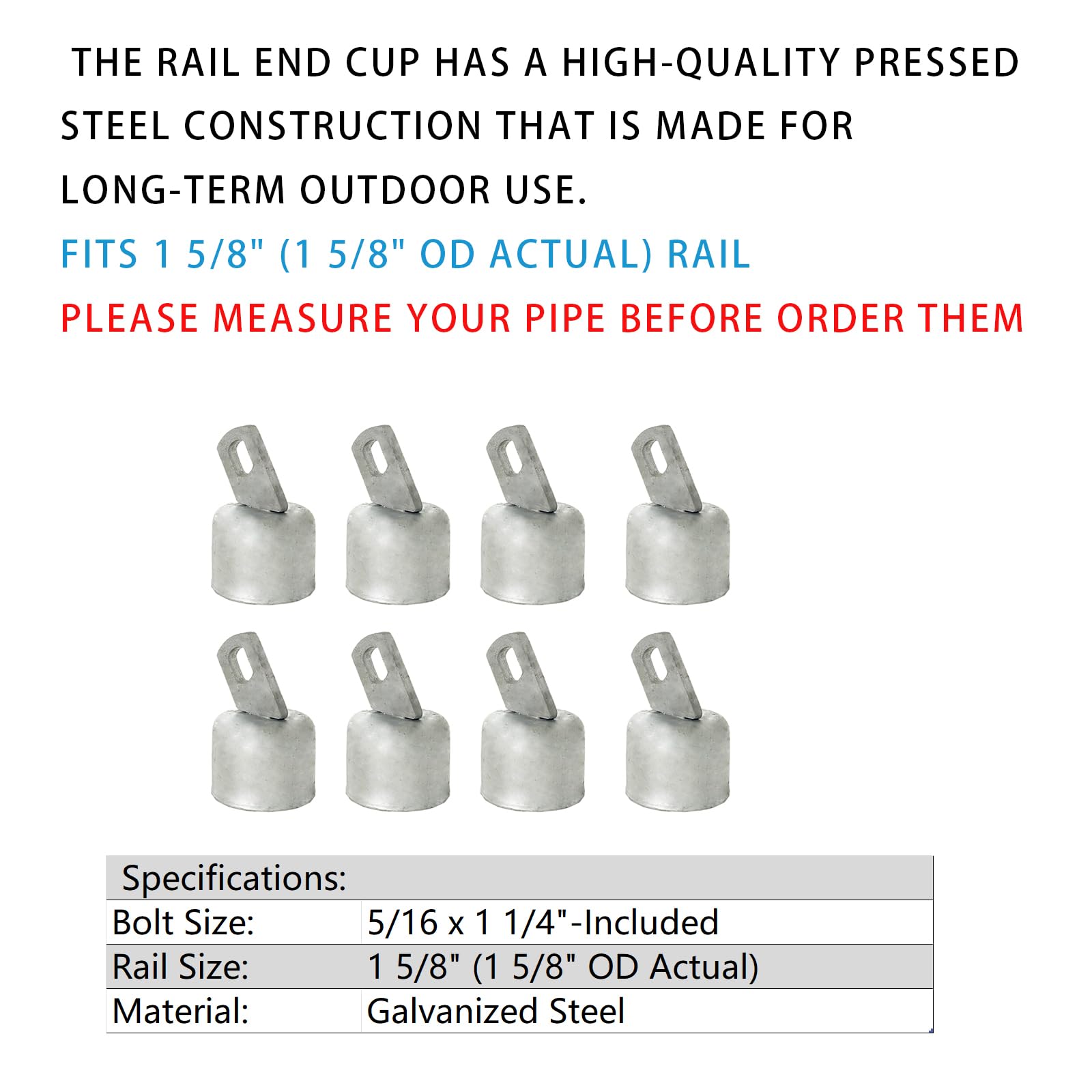 Amazon.com: Chain Link Fence Loop Cap，1-5/8