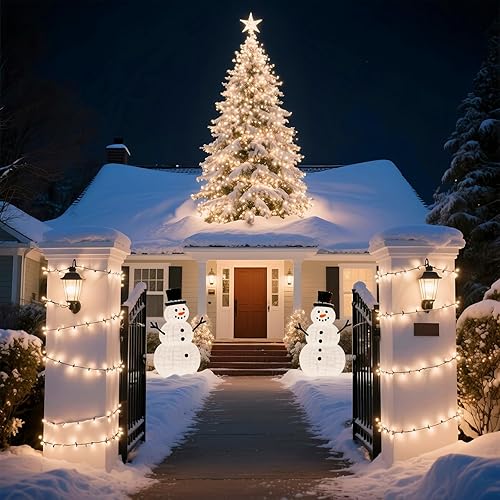 Miniatura 6 de Cadena de 100 luces LED de alambre verde blanco cálido, certificación UL y cadena de luces decorativas comerciales, para interiores y exteriores,