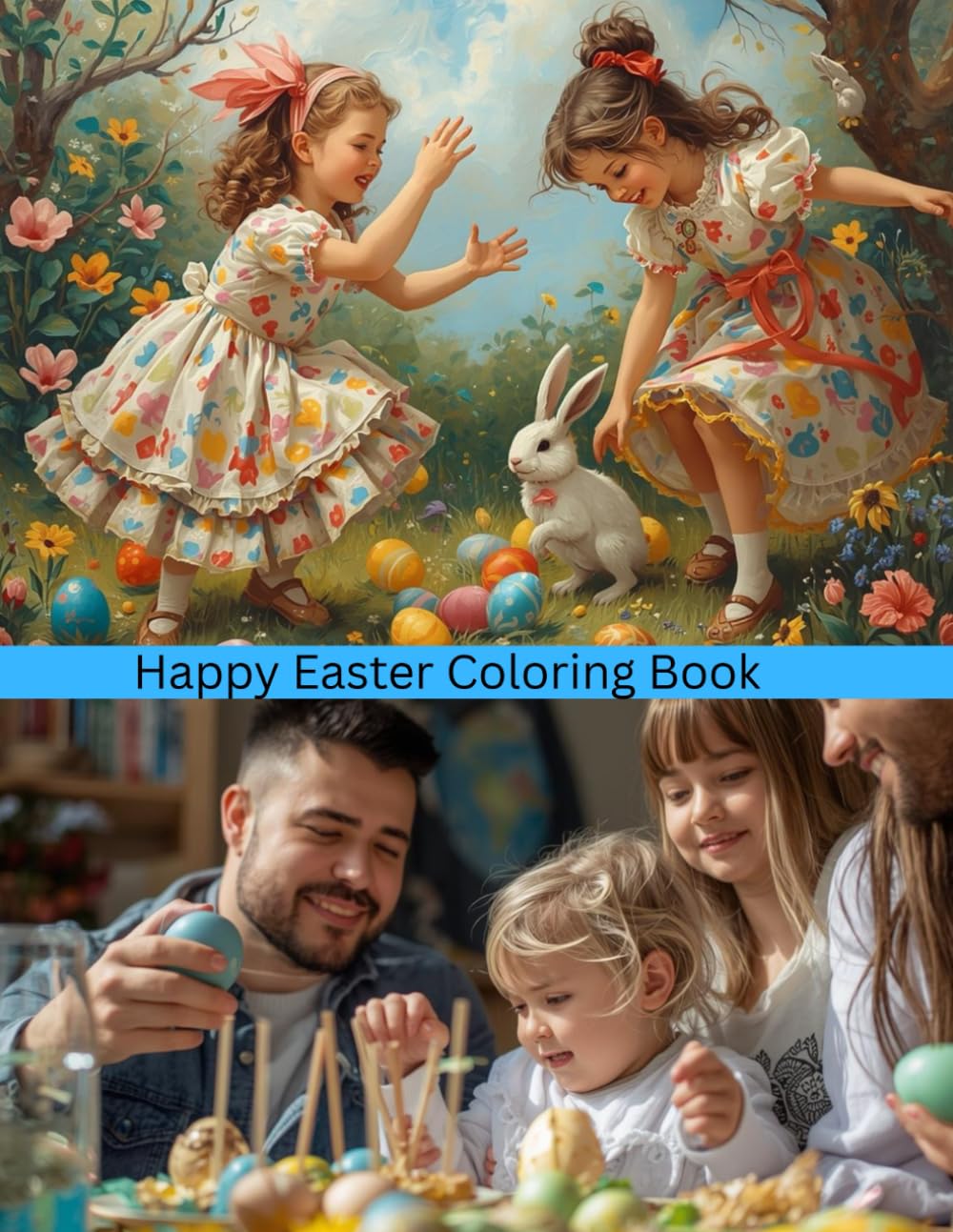 Happy Easter Coloring Book