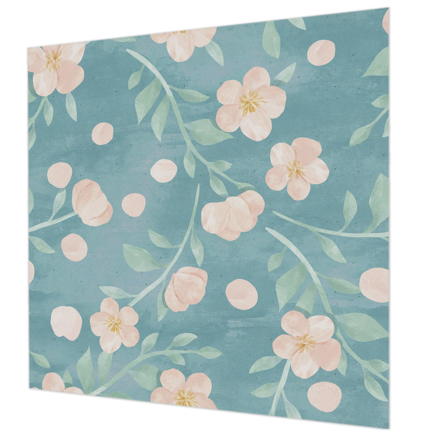 Papier peint intissé salon avec décor élégance florale Tulup