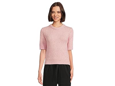 Lilla P Short Sleeve Marled Pullover Women