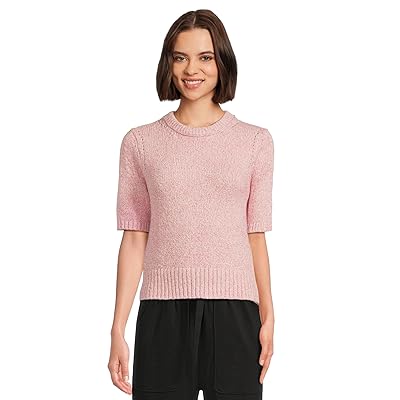 Lilla P Short Sleeve Marled Pullover Women