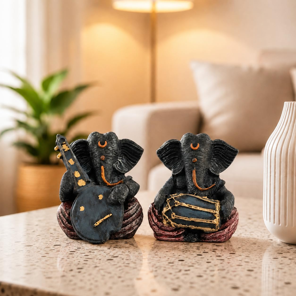 Xtore Ganesha Resin Statues - Prosperity & Home Decor -5 Xtore Ganesha Resin Statues - Prosperity & Home Decor -5