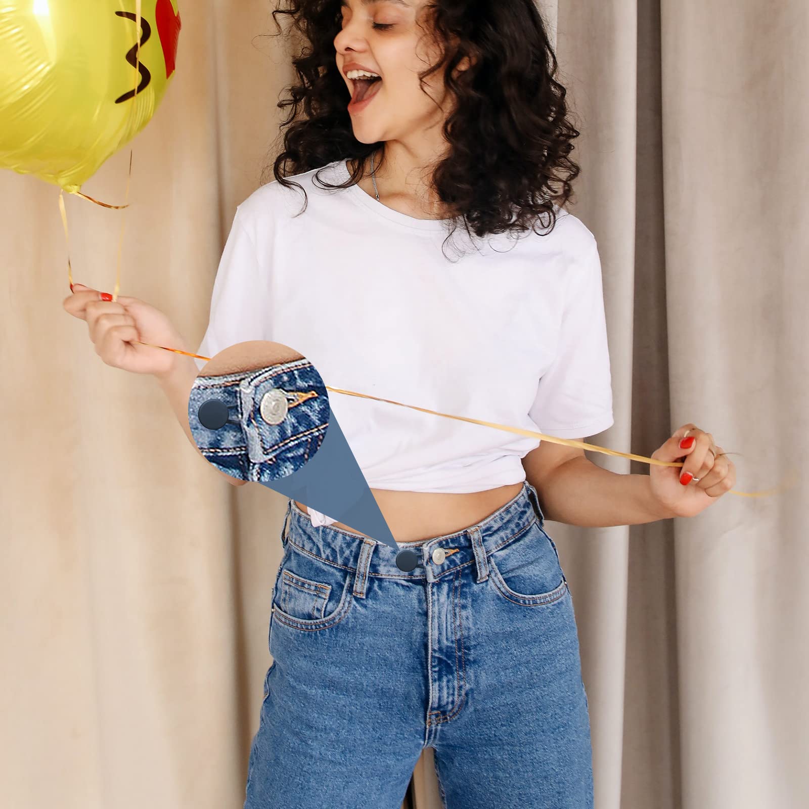 8 Stück Bundverlängerungen Für Hosen - Elastische Taillen-Erweiterung Ohne Nähen