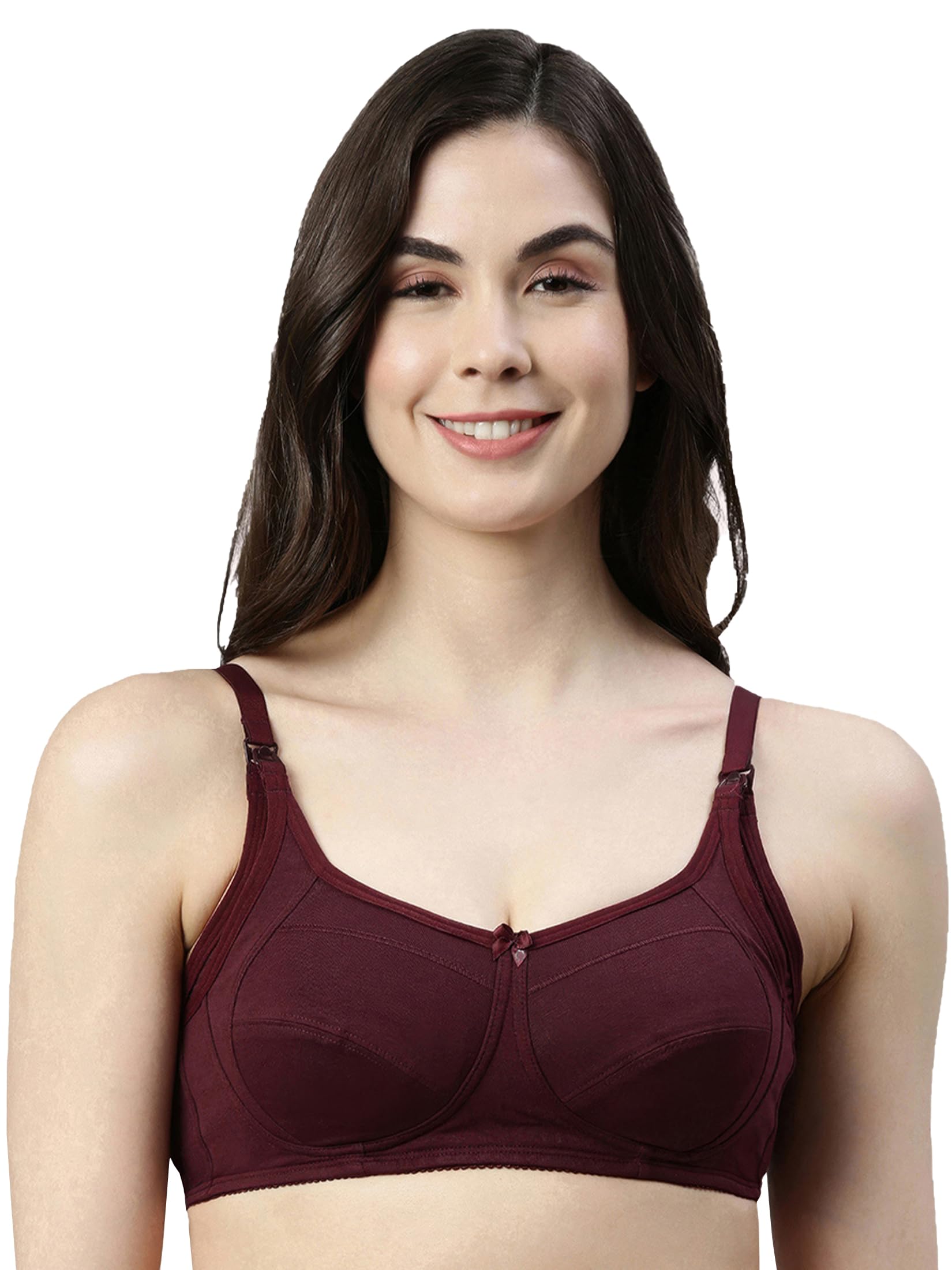 Enamor MT02 Sectioned Lift & Support Nursing Bra - Non-Padded, Wirefree & High Coverage-image-48