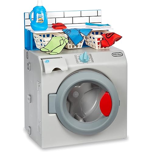 Little Tikes First Washer Dryer - Realistic Pretend Play Appliance for Kids, Interactive Toy Washing Machine with 11 Laundry Accessories, Unique Toy, Ages 2+