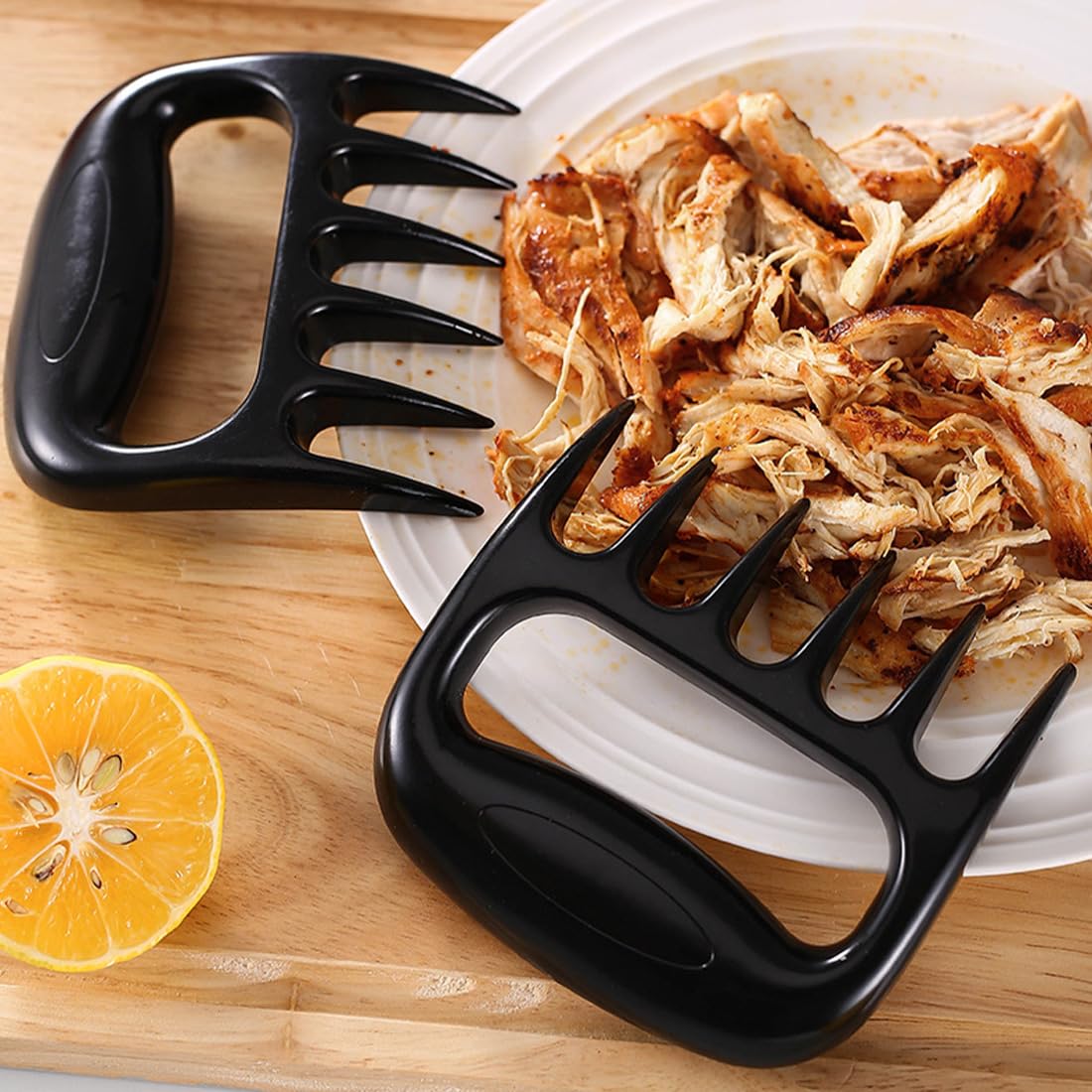 SULIUDAJI 2 Pezzi Pulled Pork Claws, Meat Claws, Claws Bbq Fork Bbq Bbq Meat Claws For Chopping And Stirring, Pork Chopping Chicken