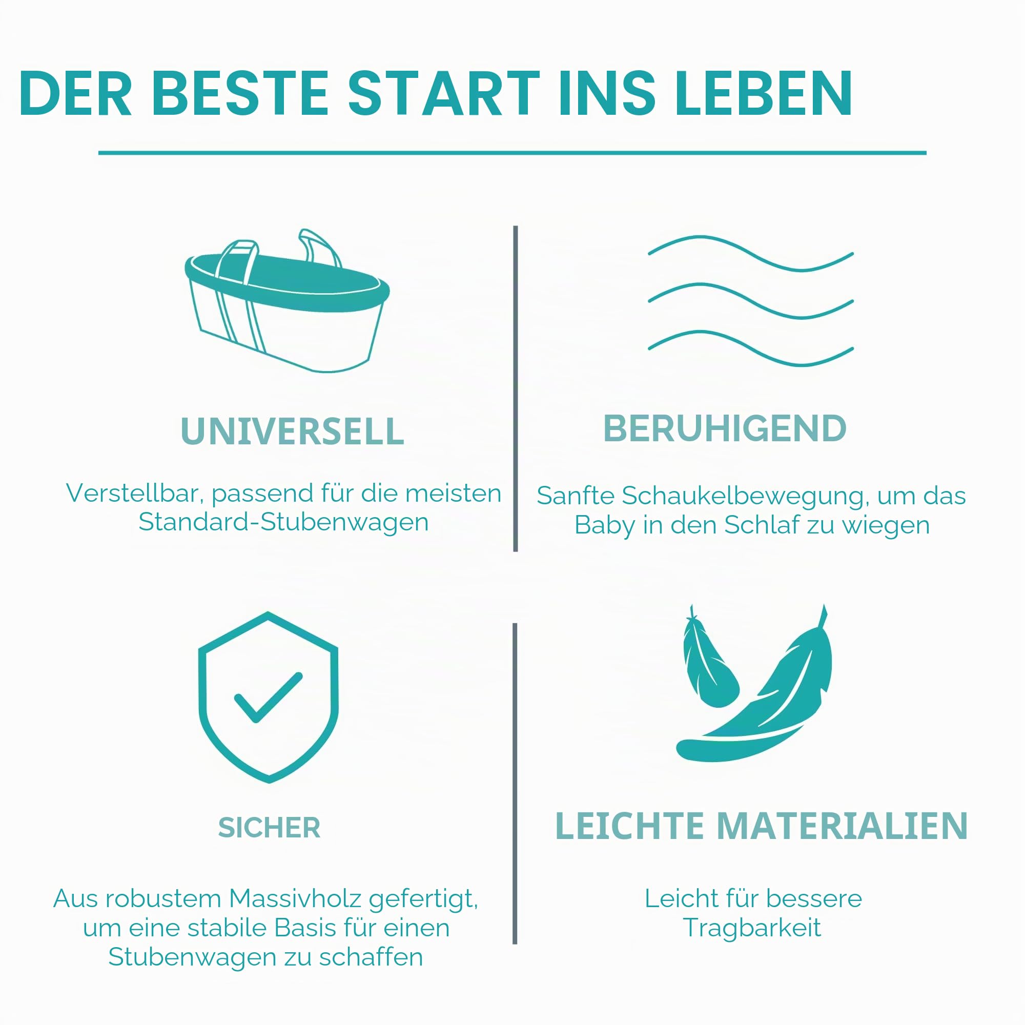 Clair de Lune Standfuß für Babykörbchen