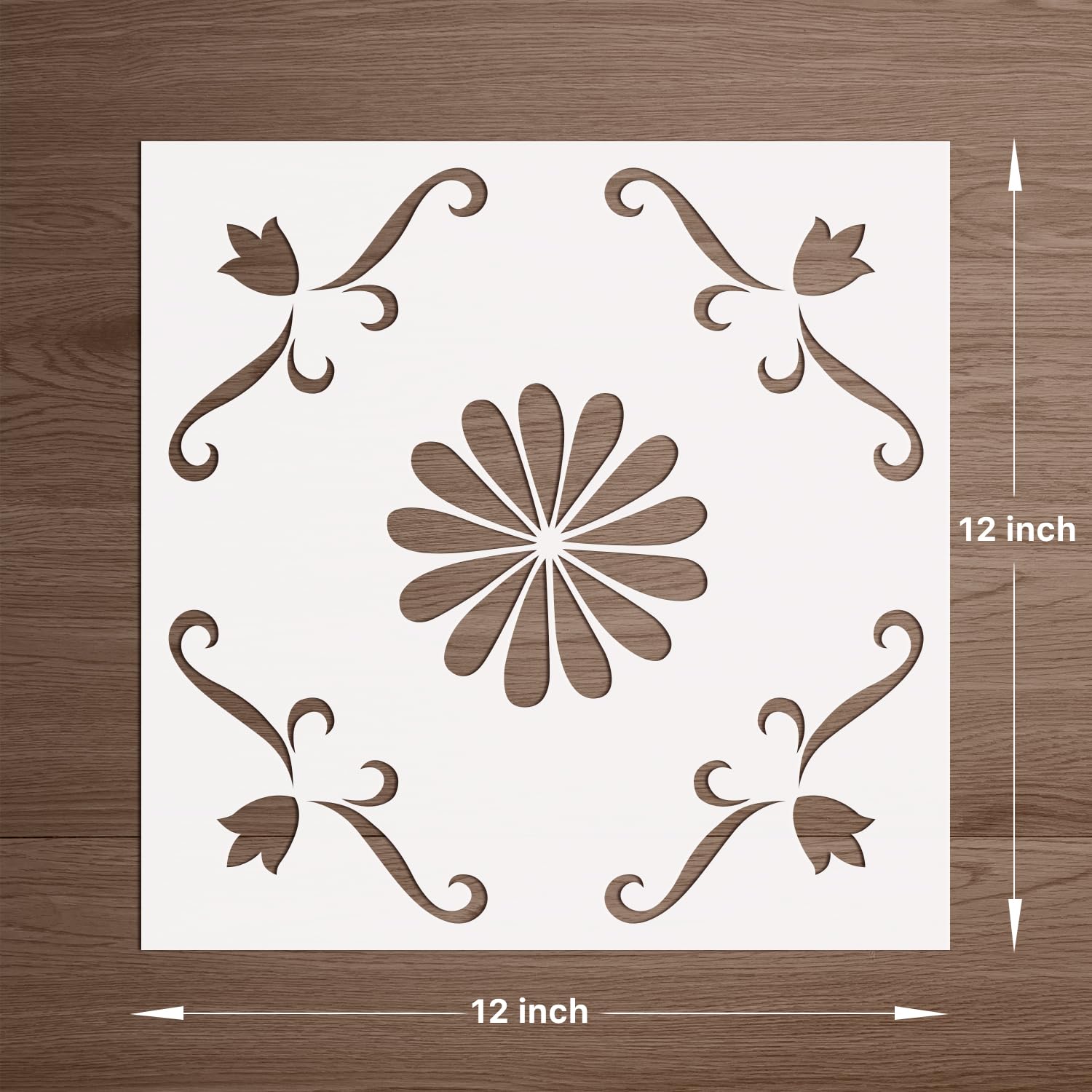 Reusable Tile Patterns LYMSSESS Wall Stencils Large 12x12 - For ...