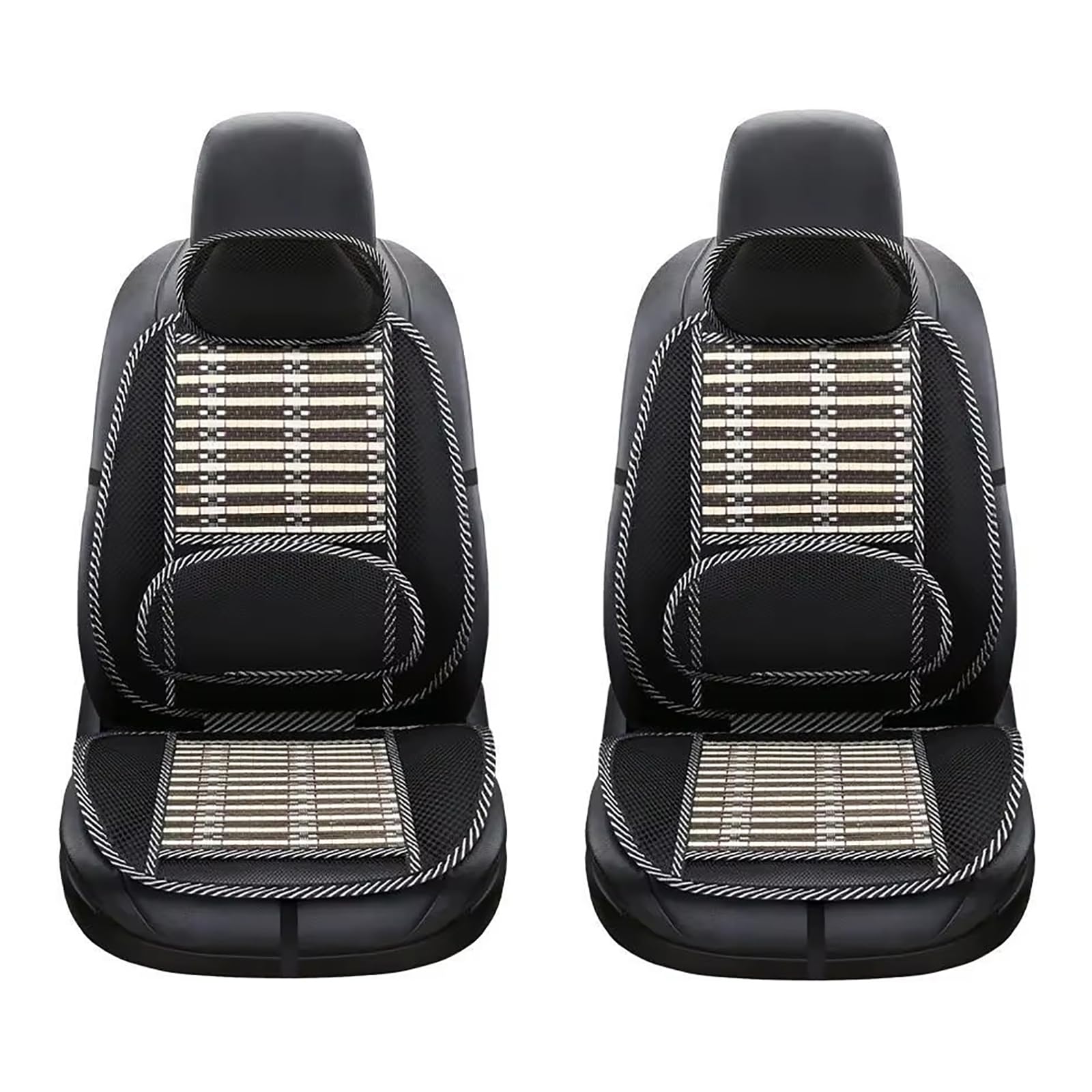2 Set di Cuscini per Seggiolino Auto, Compatibile per Buick Enclave Envision Encore, Fodera in Seta di bambù Traspirante, Supporto per la Vita,B