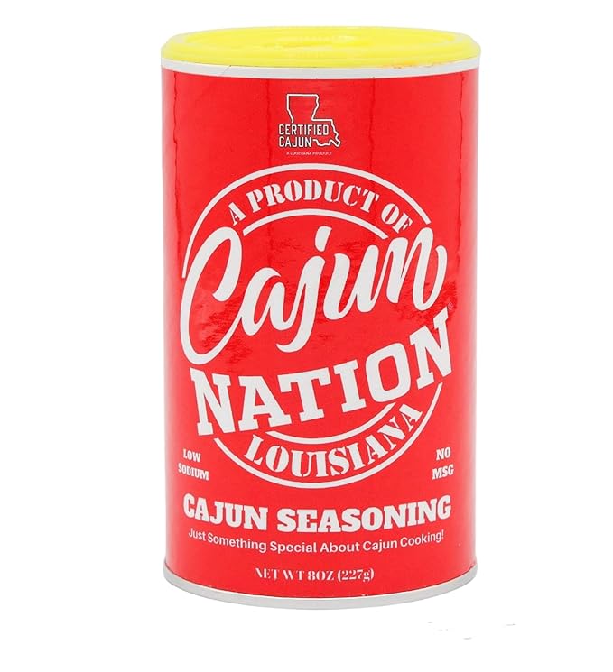 CAJUN NATION Cajun Seasoning 8 ounce flavorful Low Sodium