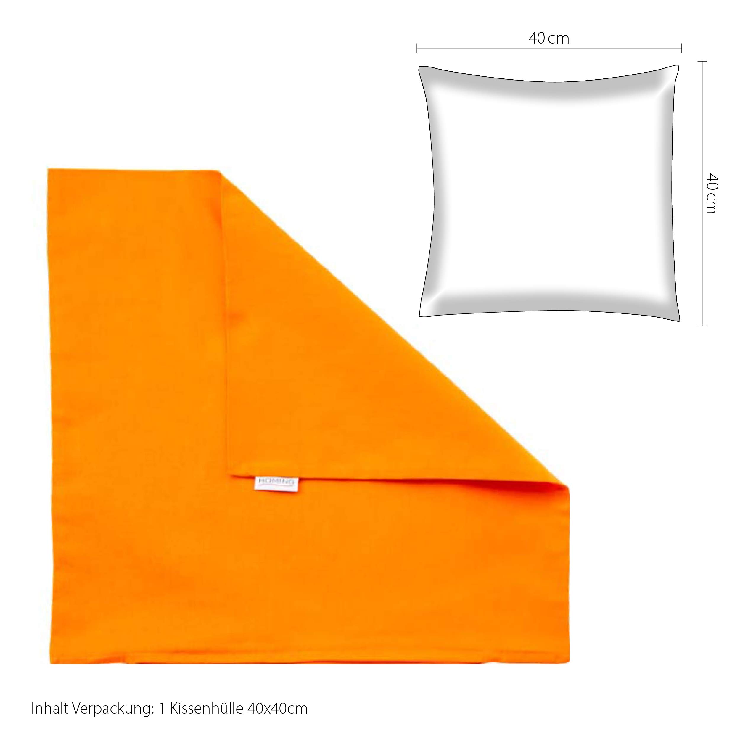 Homing Decorative Cushion Cover Orange Plain (1 Piece) 40 x 40 cm, 40 x 40 cm (Pack of 1) - Image 2