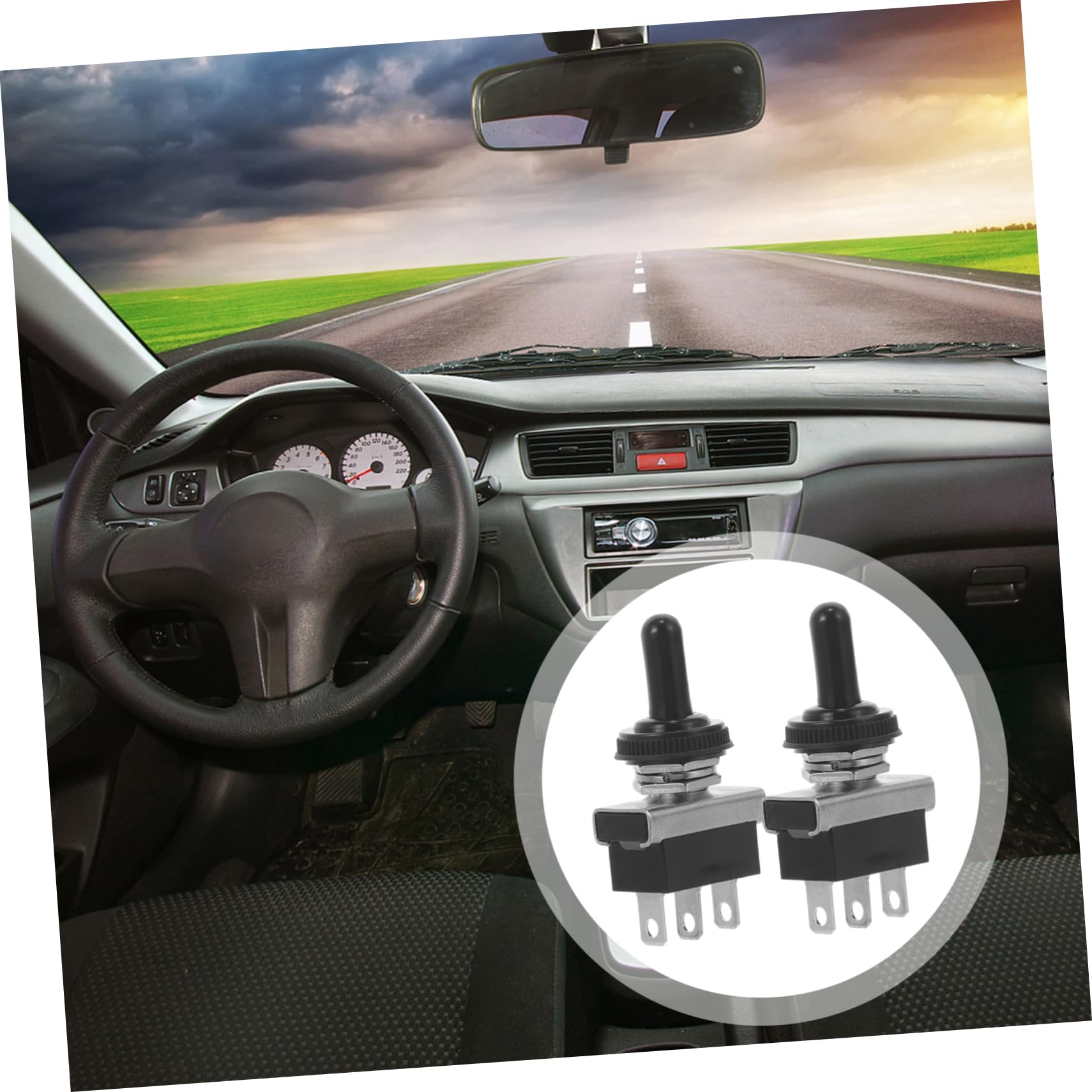 SOESFOUFU 2pcs Heavy Duty Toggle for Car Boat Spdt Electrical Pin Design Versatile for Automotive Applications Easy to Operate