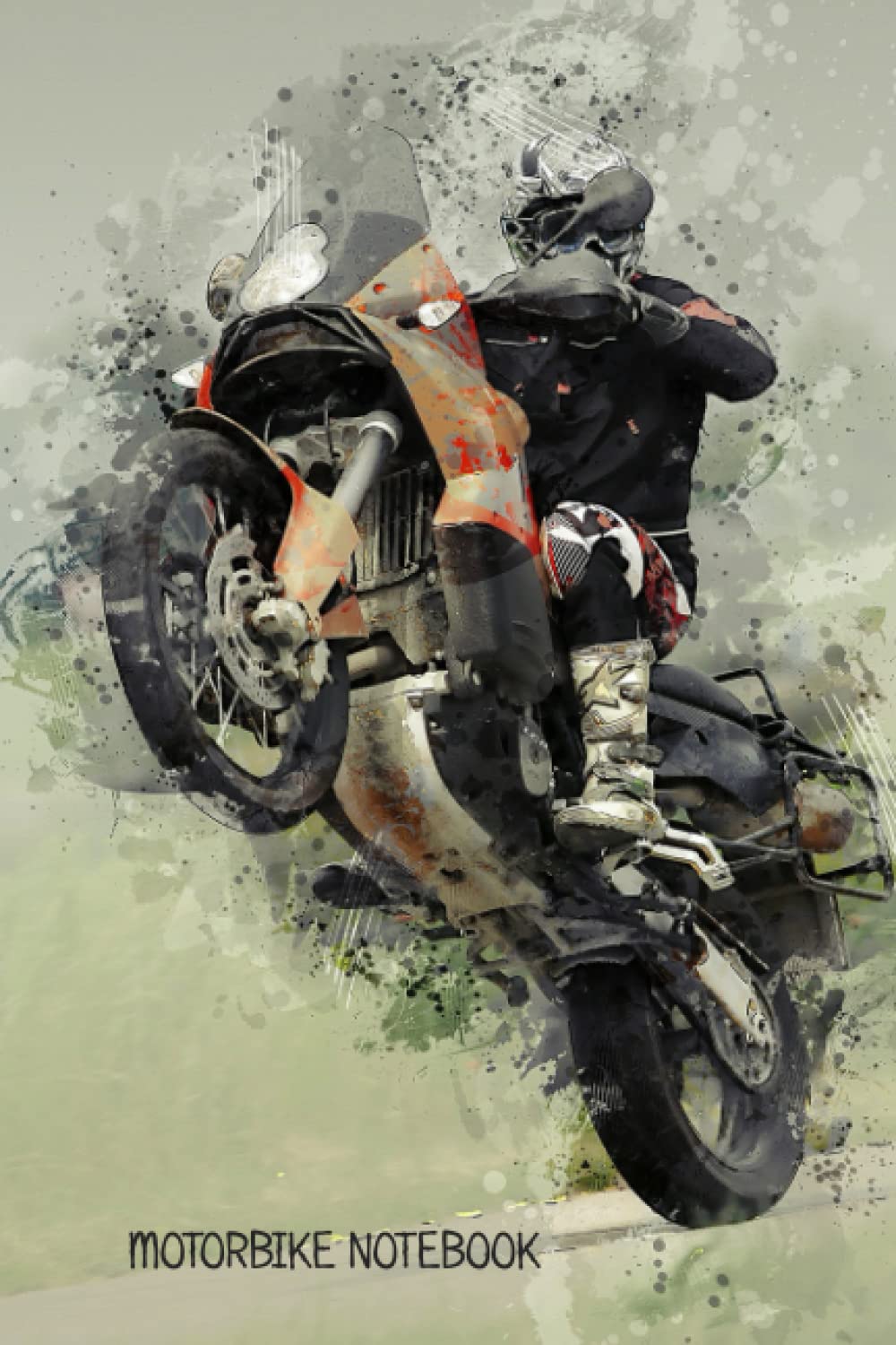 Motorbike Notebook: Fantastic Motorbike Journal/Notebook with a glossy cover and 110 lined pages for general notes and composition. 6x9 inches.