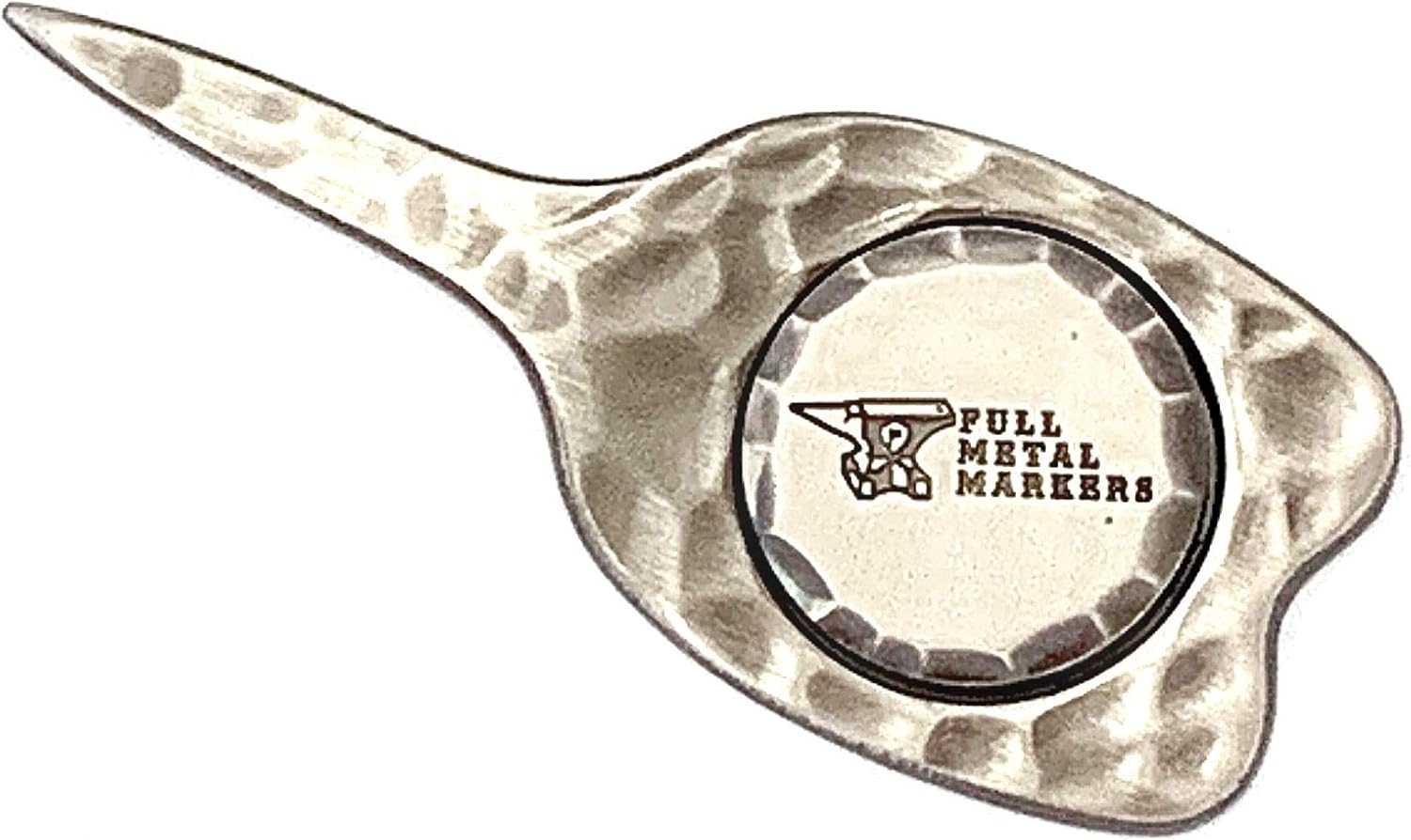 review Single Prong Hammered Golf Divot Repair Tool Fixer with Unique Magnetic Metal Ball Marker