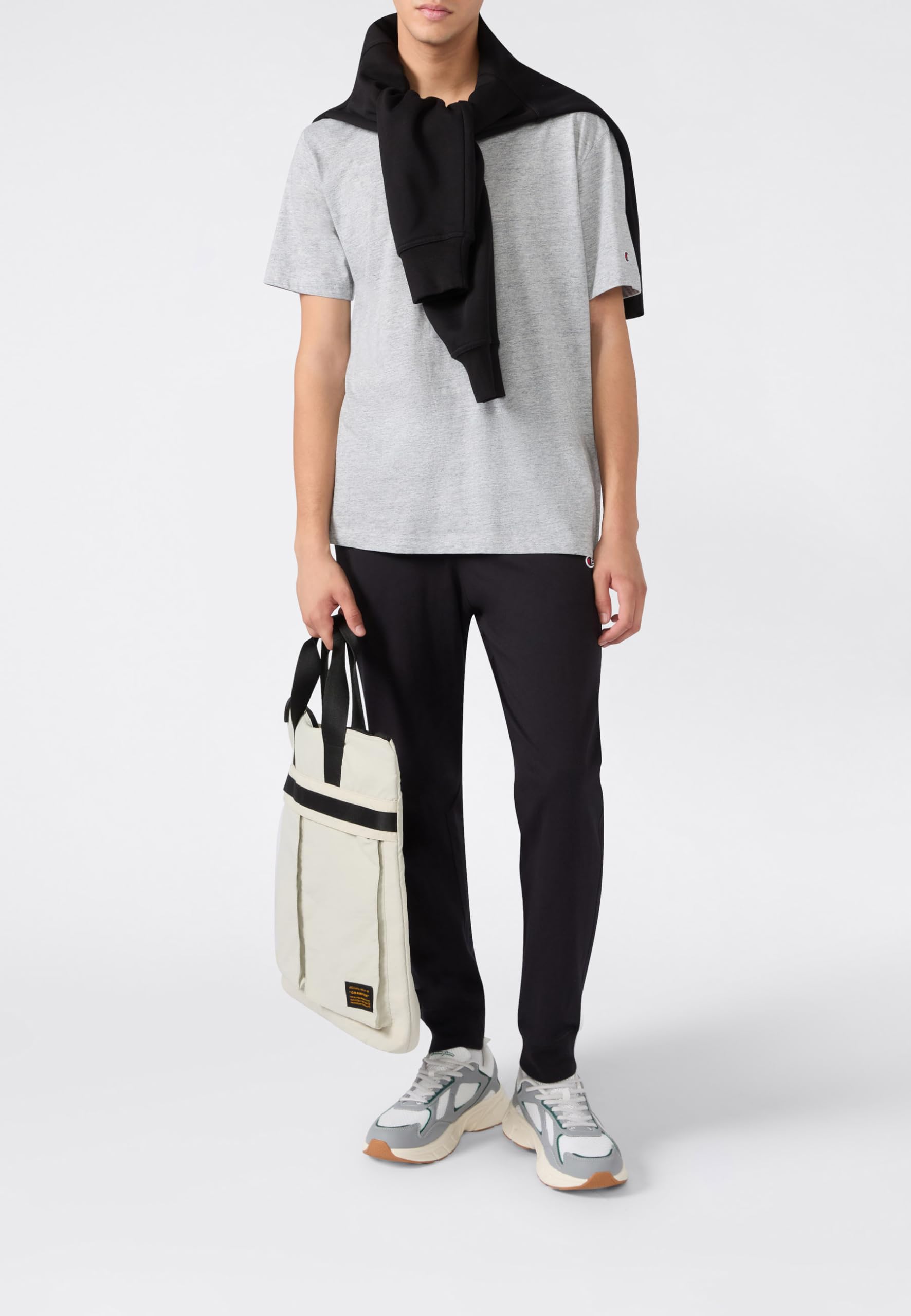 Champion Rib Cuff Pants PRO Jersey Uomo Nero