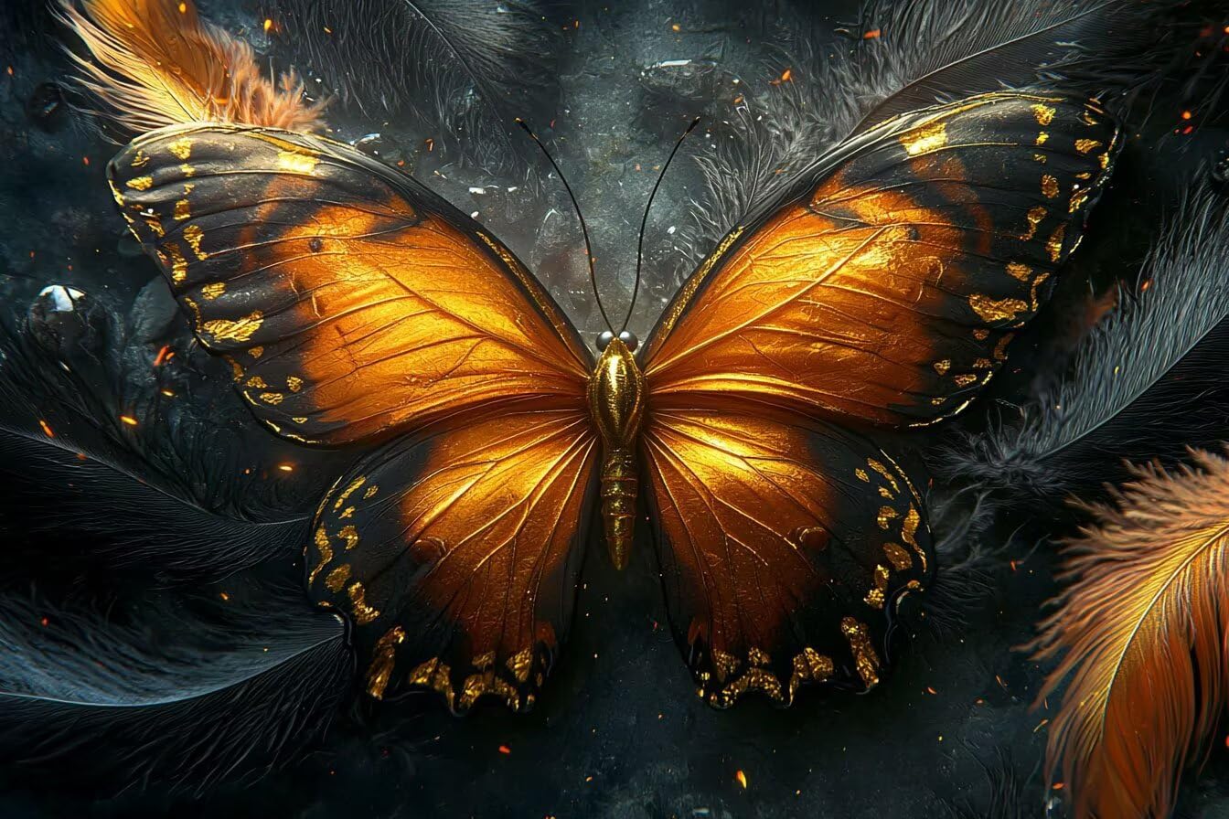 5D Motyl Diament Malarstwo Zestaw dla dorosłych, DIY Zestawy do malowania diamentami Diament, Pełne zestawy artystyczne, Square Rhinestone Ścieg krzyżykowy Malarstwo dla dorosłych Początkujący Wystrój